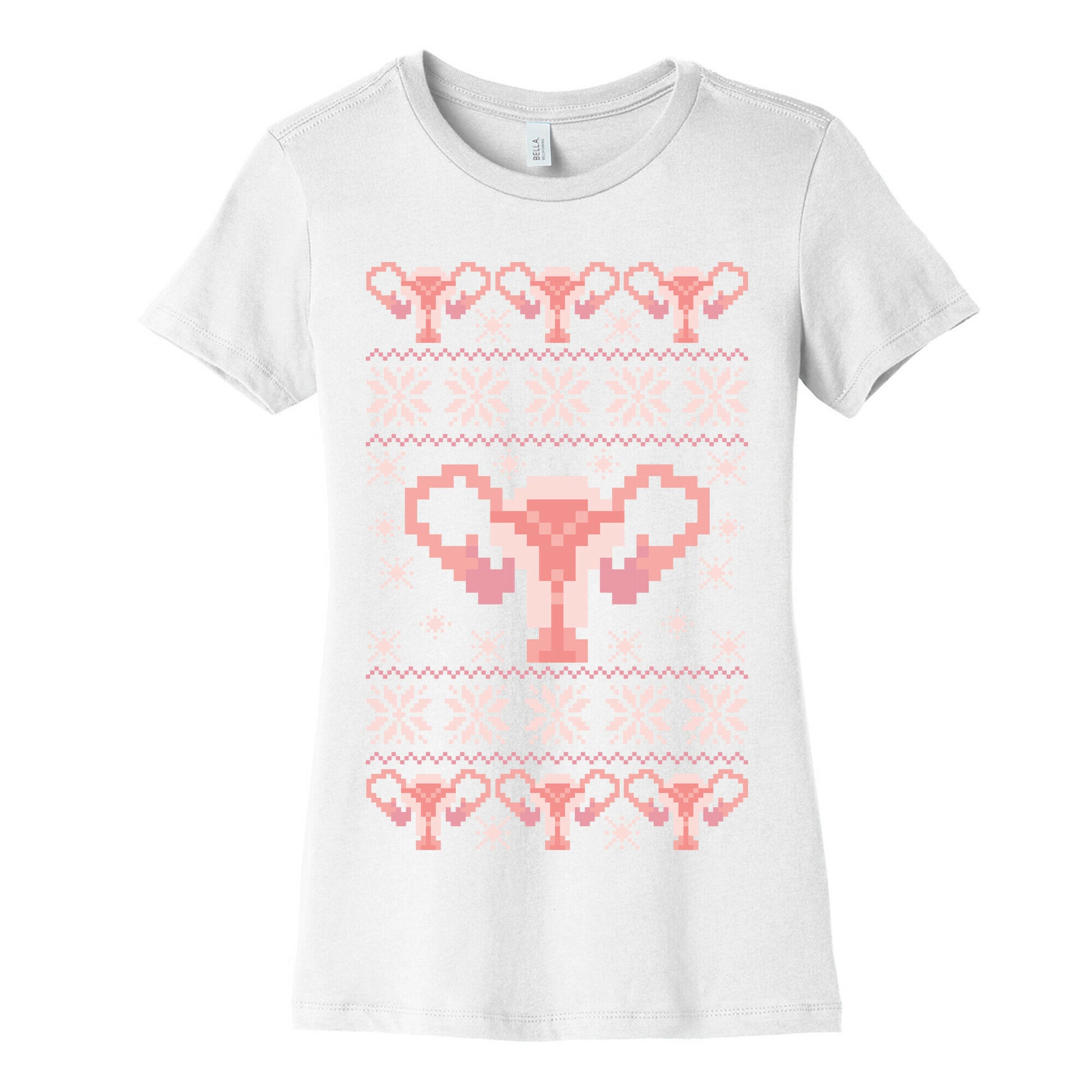Uterus Sweater Pattern Women's Cotton Tee