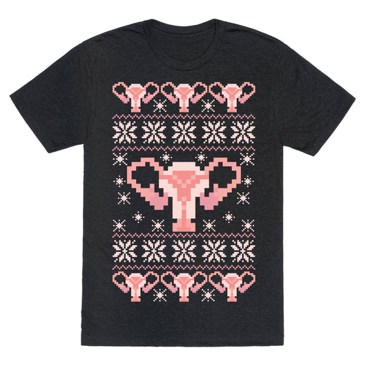 Uterus Sweater Pattern Unisex Triblend Tee