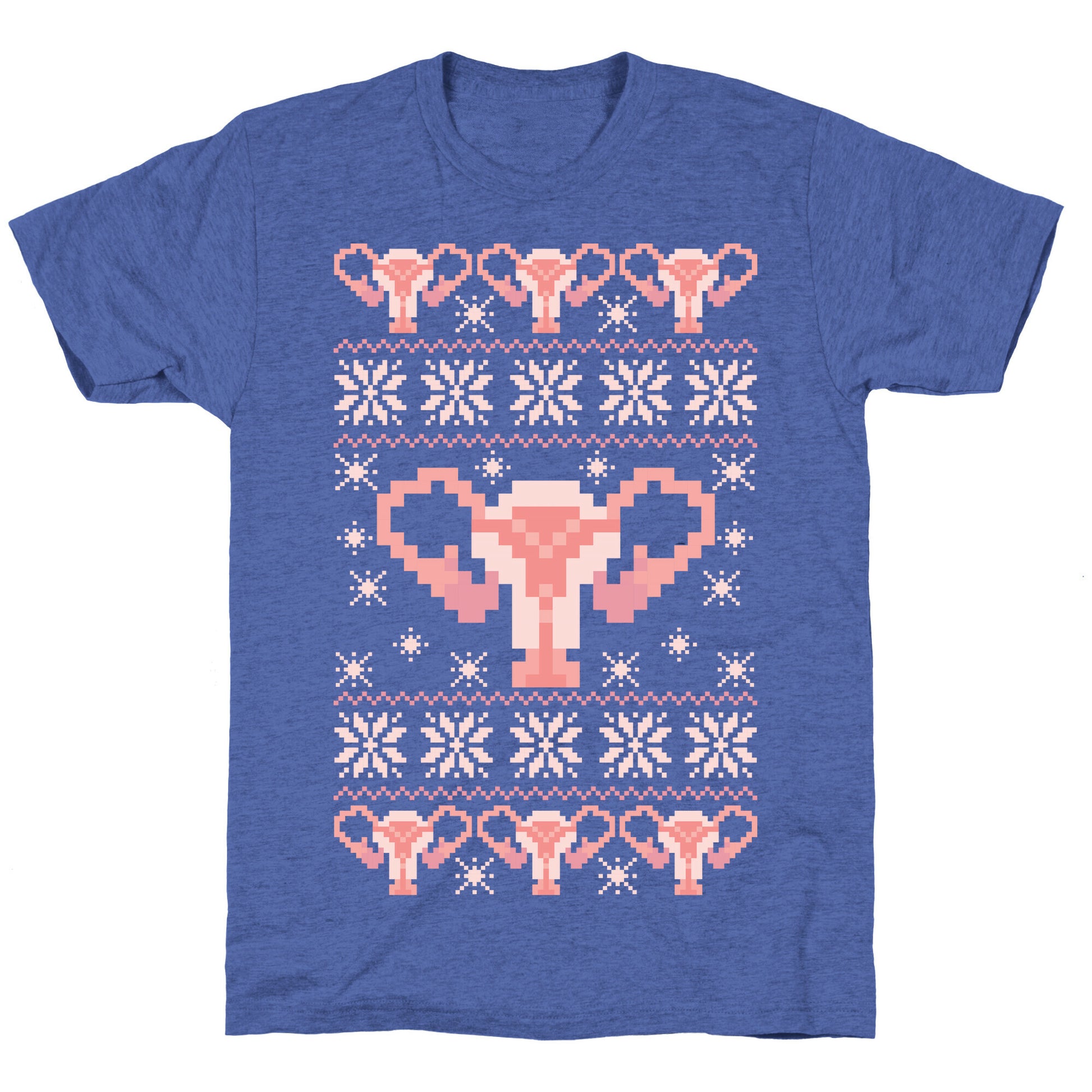 Uterus Sweater Pattern Unisex Triblend Tee
