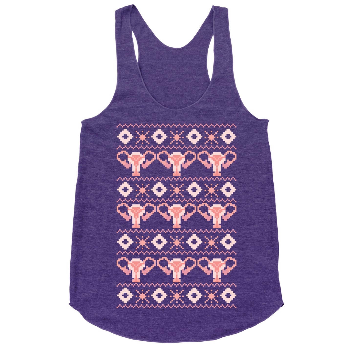 Cuterus Uterus Pattern Racerback Tank