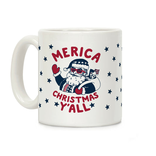 Merica Christmas Y'all Coffee Mug