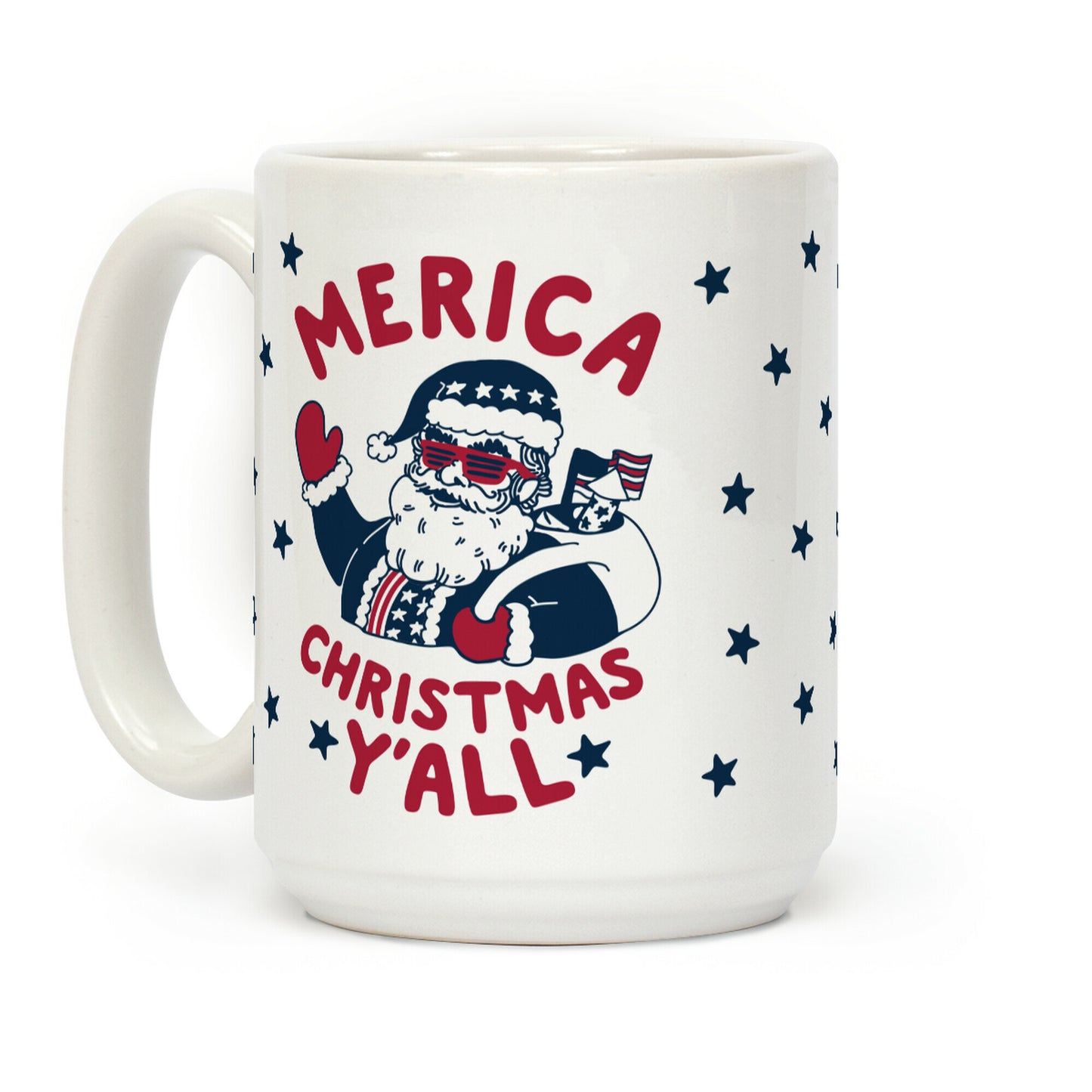 Merica Christmas Y'all Coffee Mug