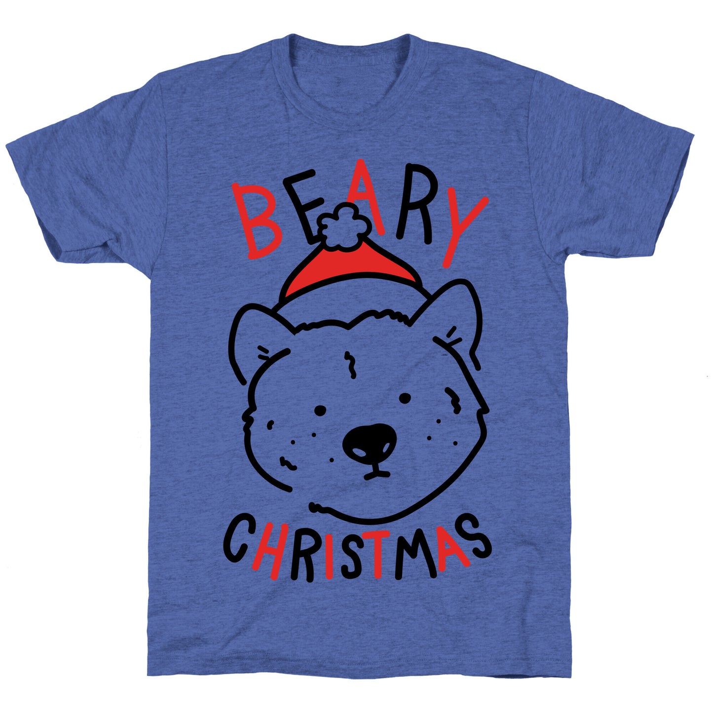 Beary Christmas Unisex Triblend Tee