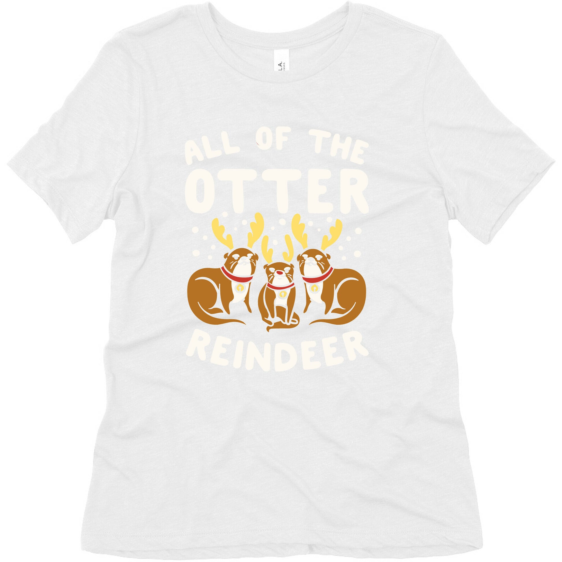 All of The Otter Reindeer Women's Triblend Tee