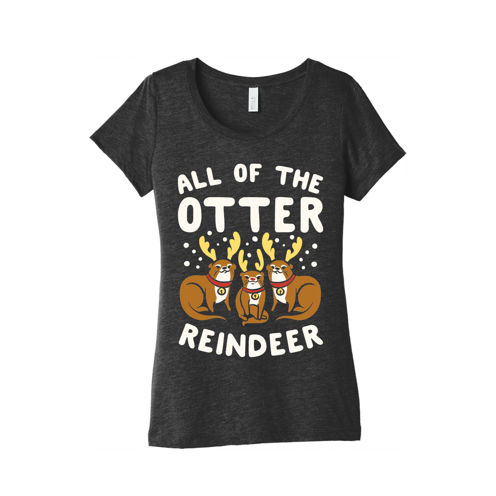 All of The Otter Reindeer Women's Triblend Tee