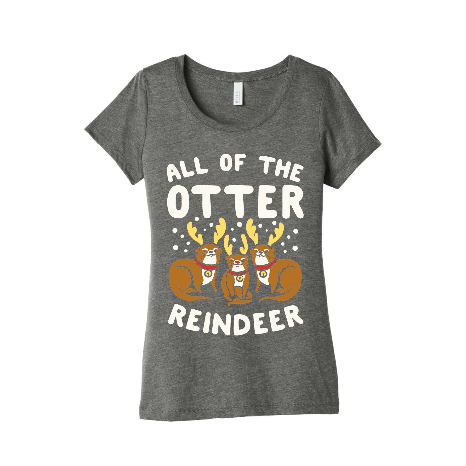 All of The Otter Reindeer Women's Triblend Tee