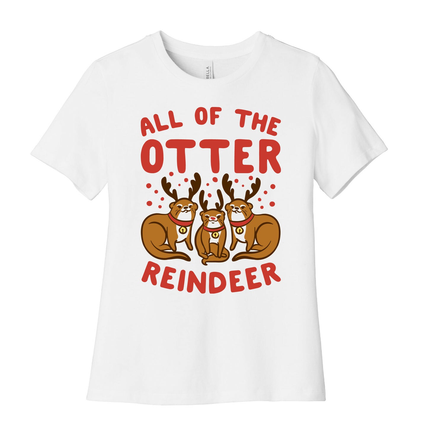 All of The Otter Reindeer Women's Cotton Tee