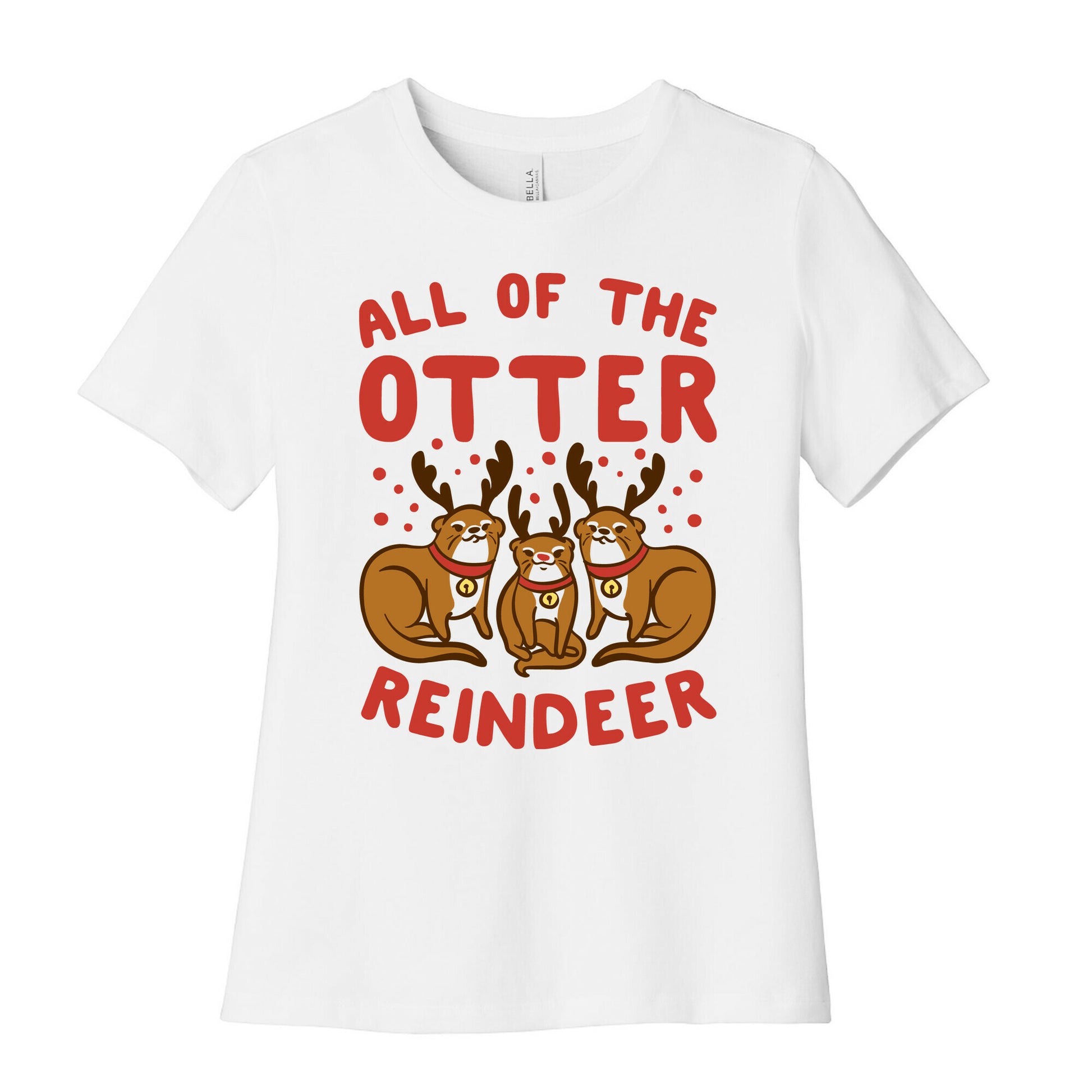 All of The Otter Reindeer Women's Cotton Tee