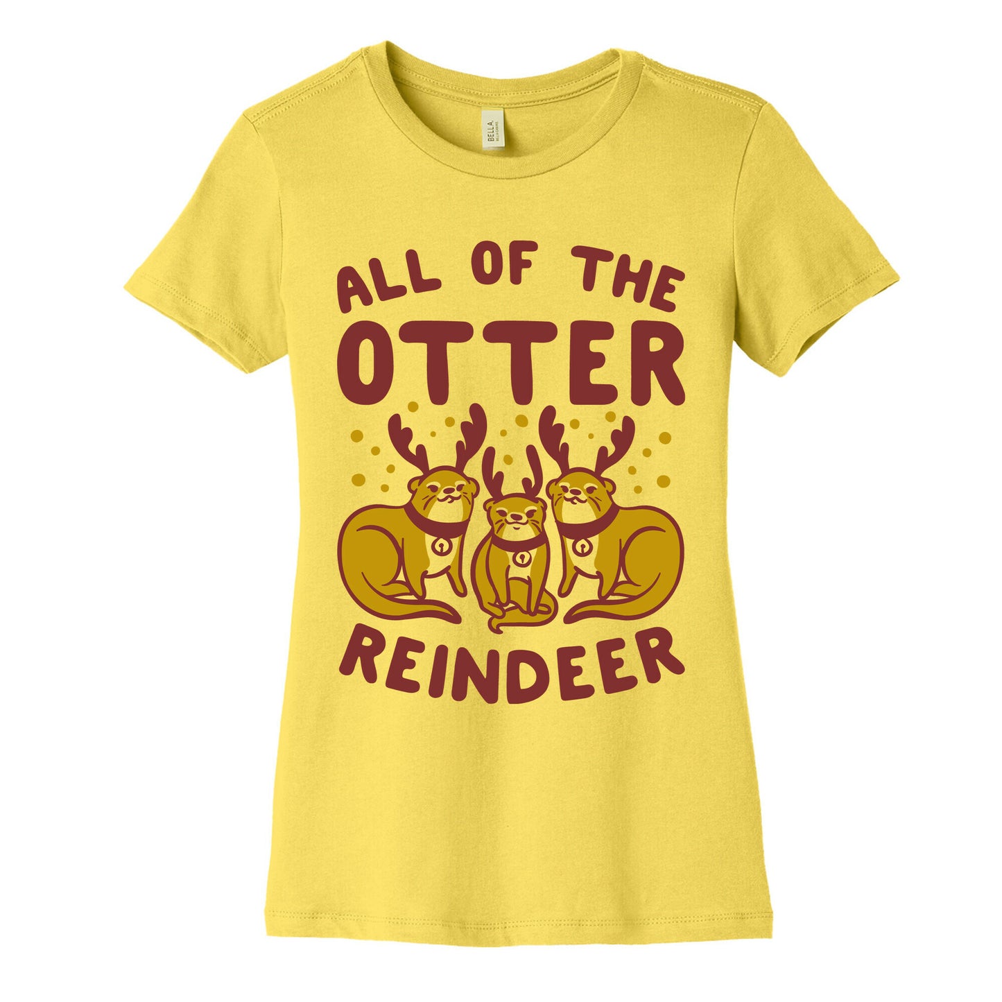 All of The Otter Reindeer Women's Cotton Tee