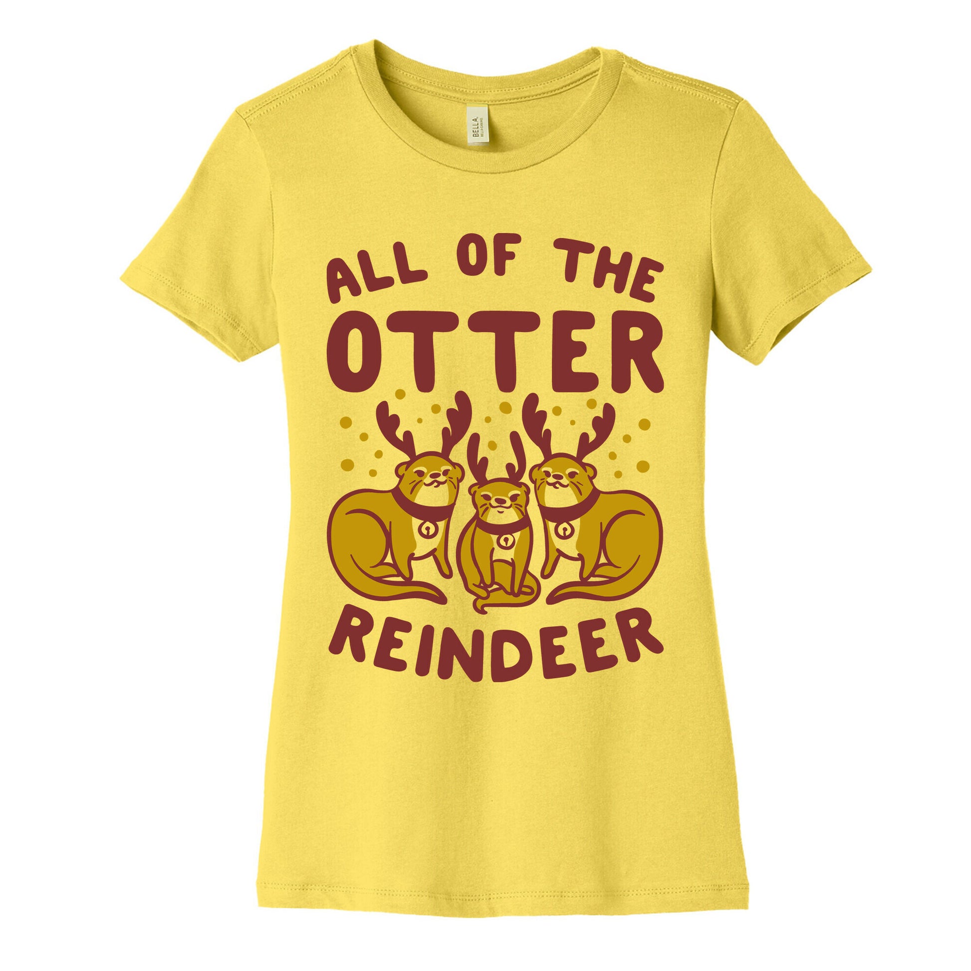 All of The Otter Reindeer Women's Cotton Tee