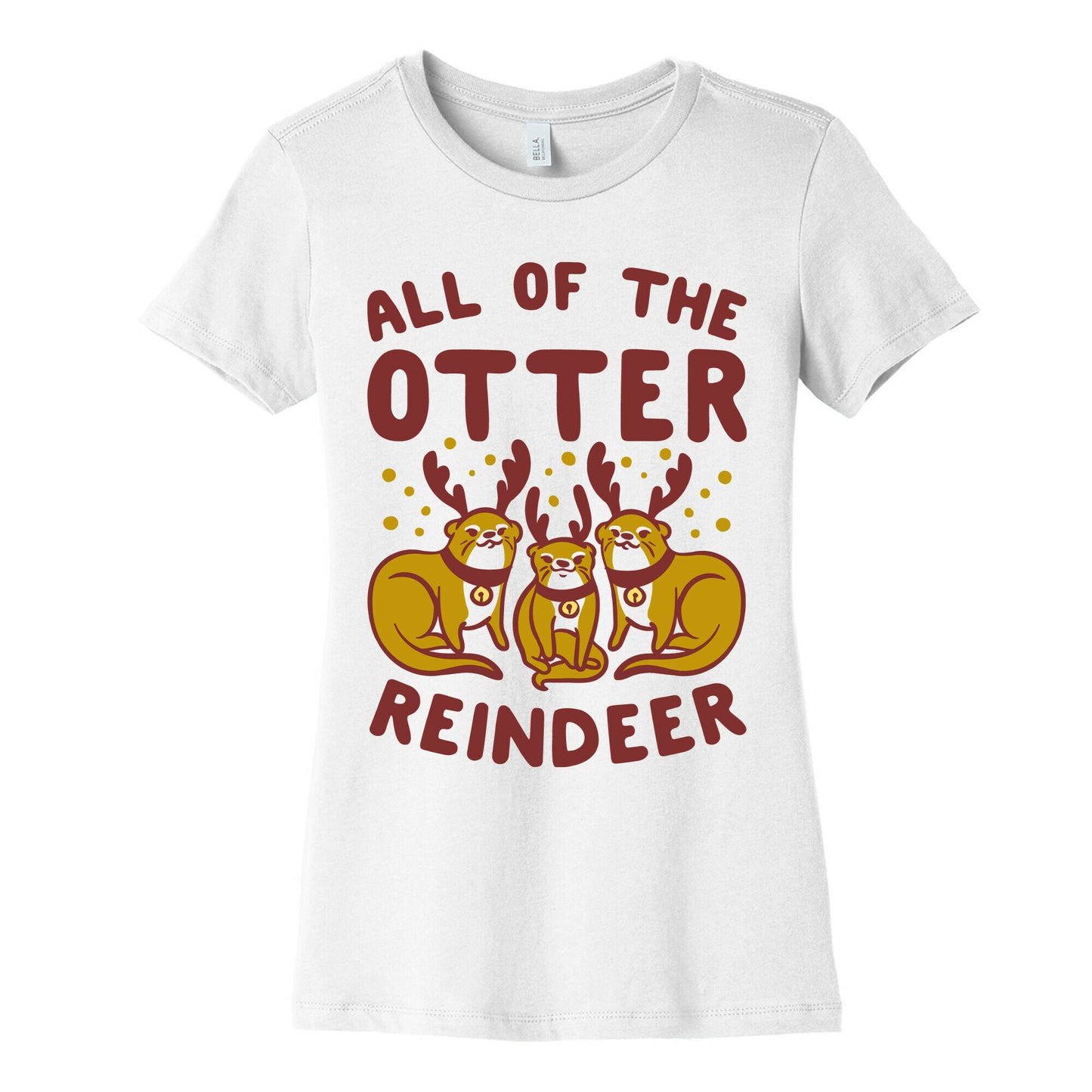 All of The Otter Reindeer Women's Cotton Tee