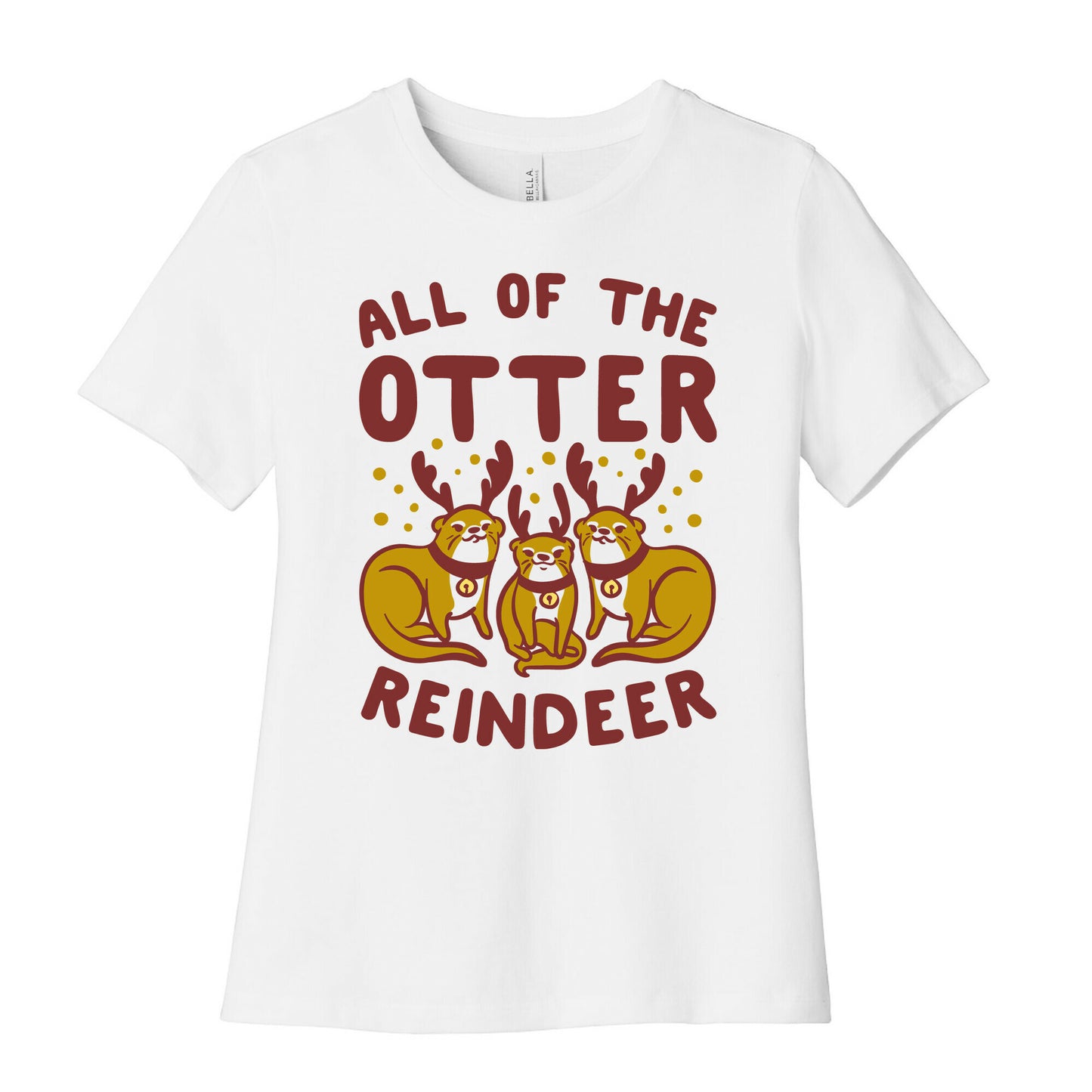 All of The Otter Reindeer Women's Cotton Tee