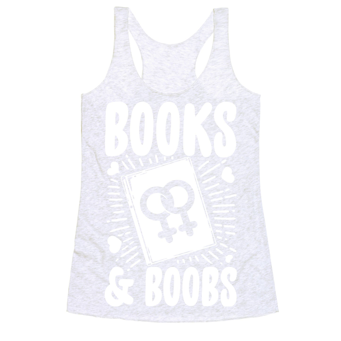 Books and Boobs Racerback Tank