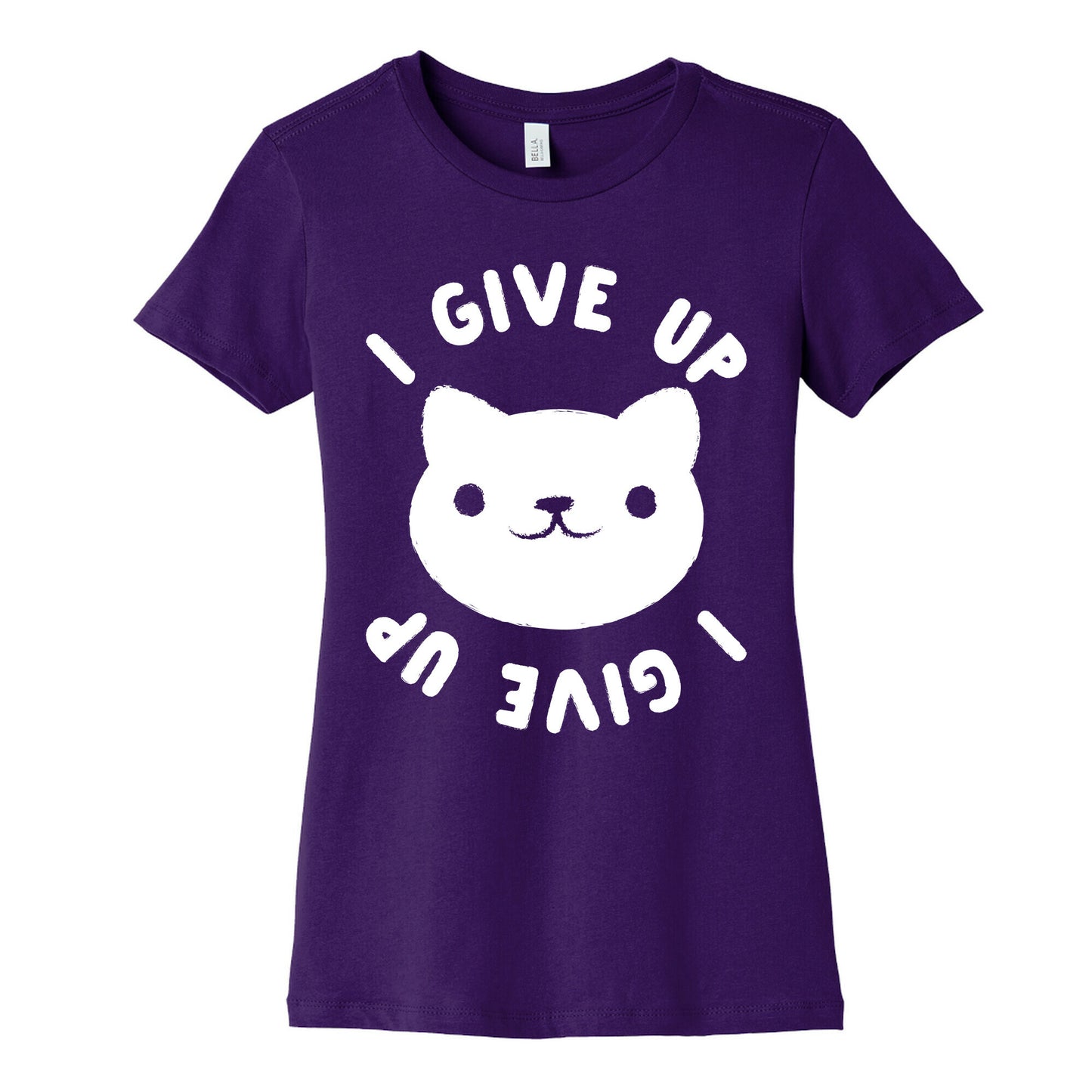 I Give Up Cat Women's Cotton Tee