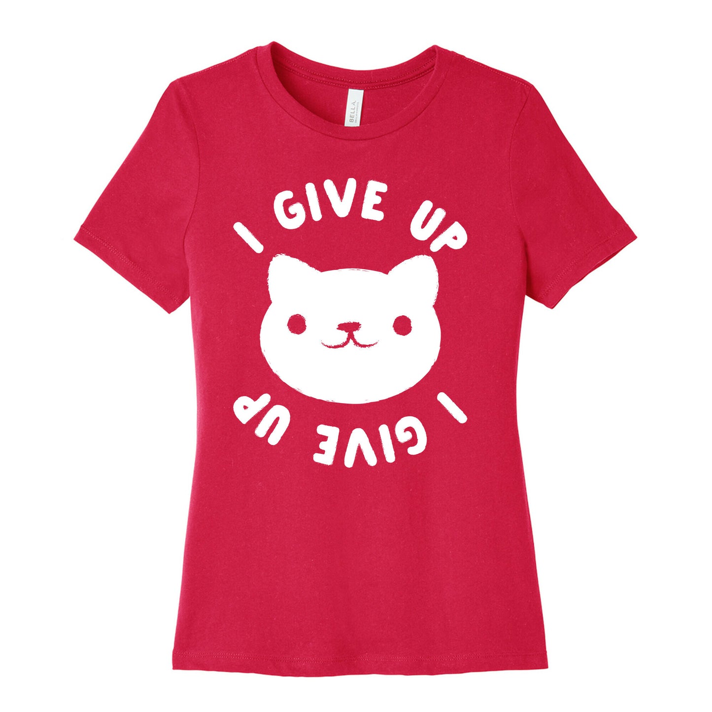 I Give Up Cat Women's Cotton Tee