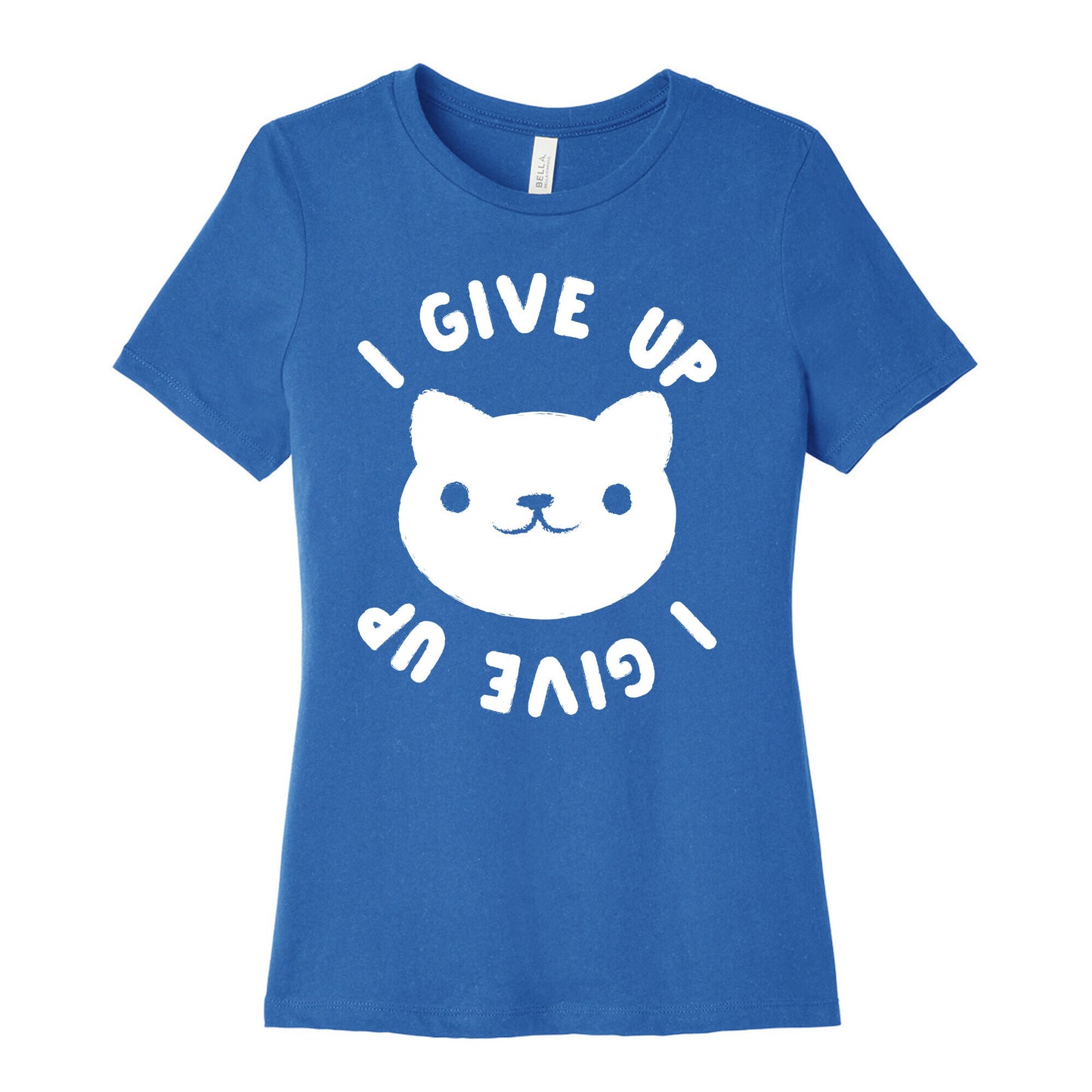 I Give Up Cat Women's Cotton Tee