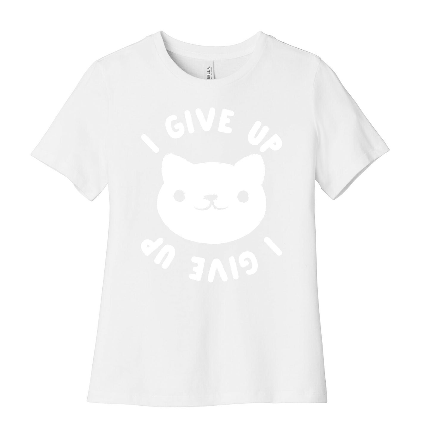 I Give Up Cat Women's Cotton Tee