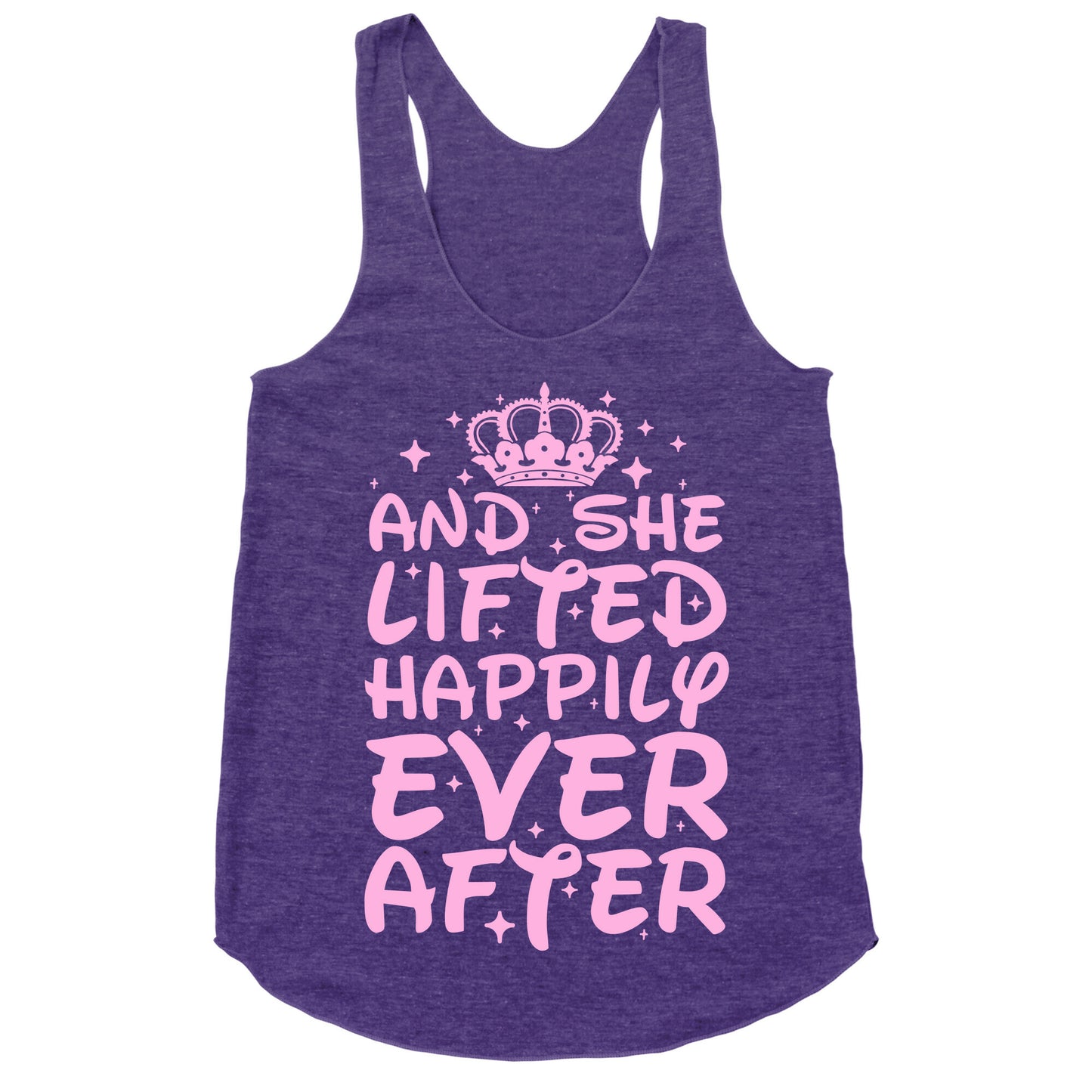And She Lifted Happily Ever After Racerback Tank