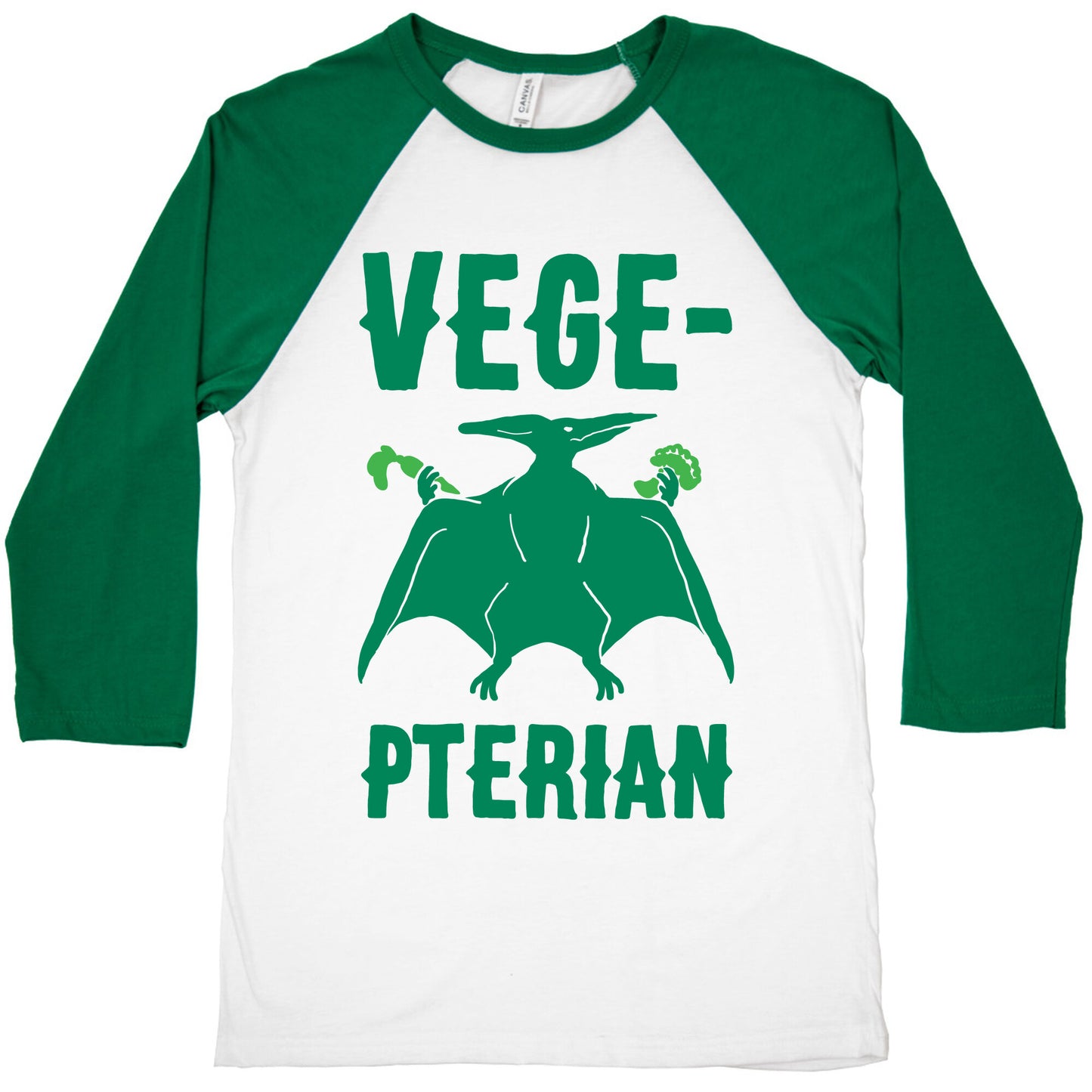 Vege-pterian Baseball Tee
