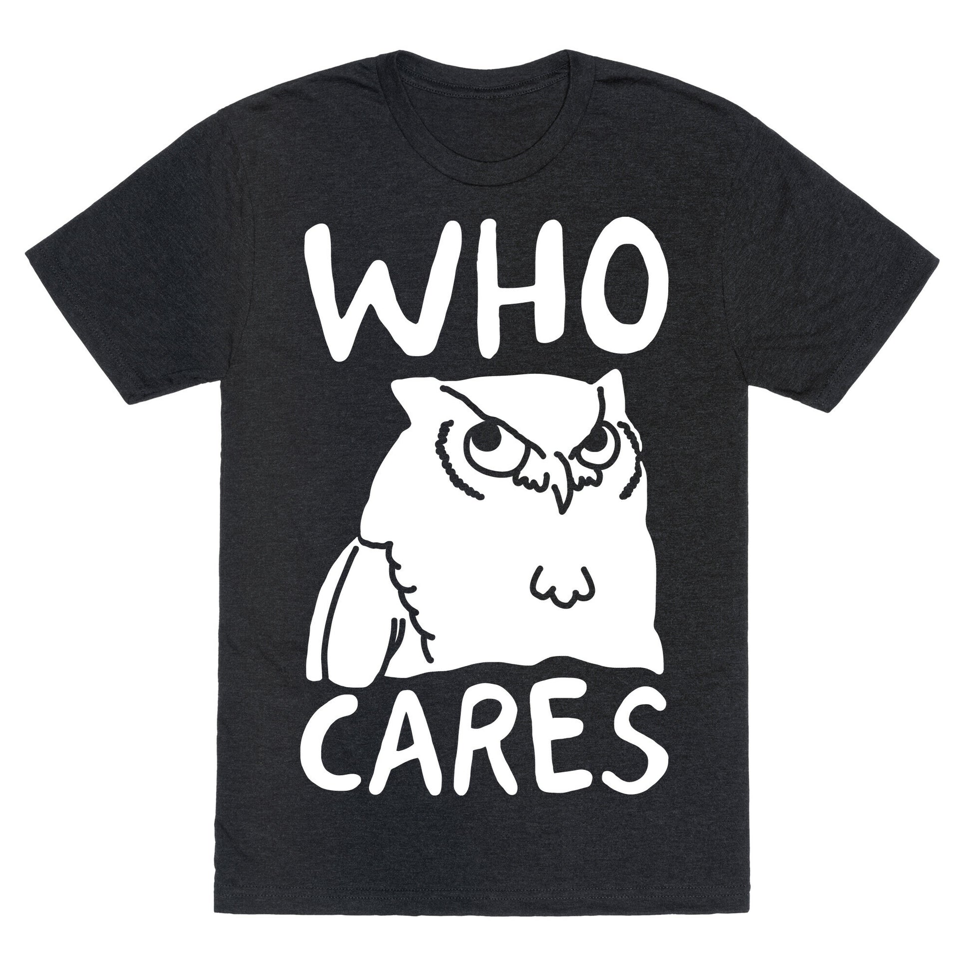 Who Cares Owl Unisex Triblend Tee