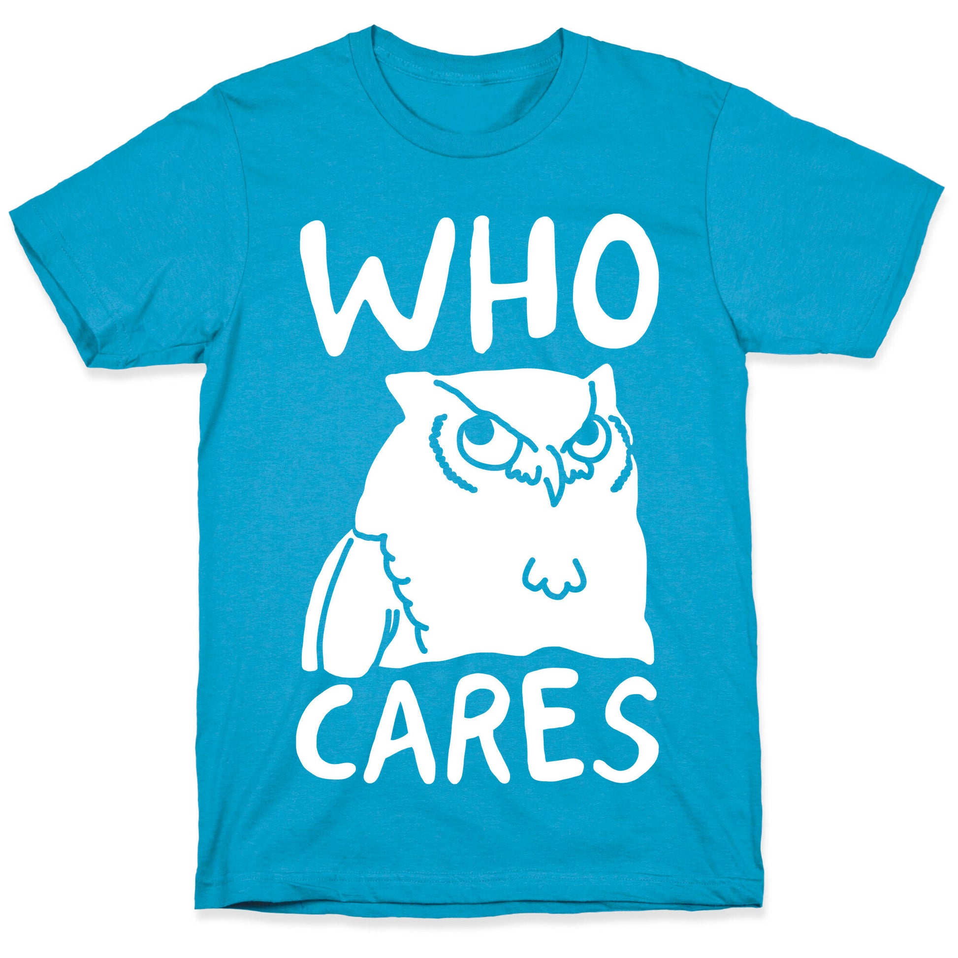Who Cares Owl Unisex Triblend Tee