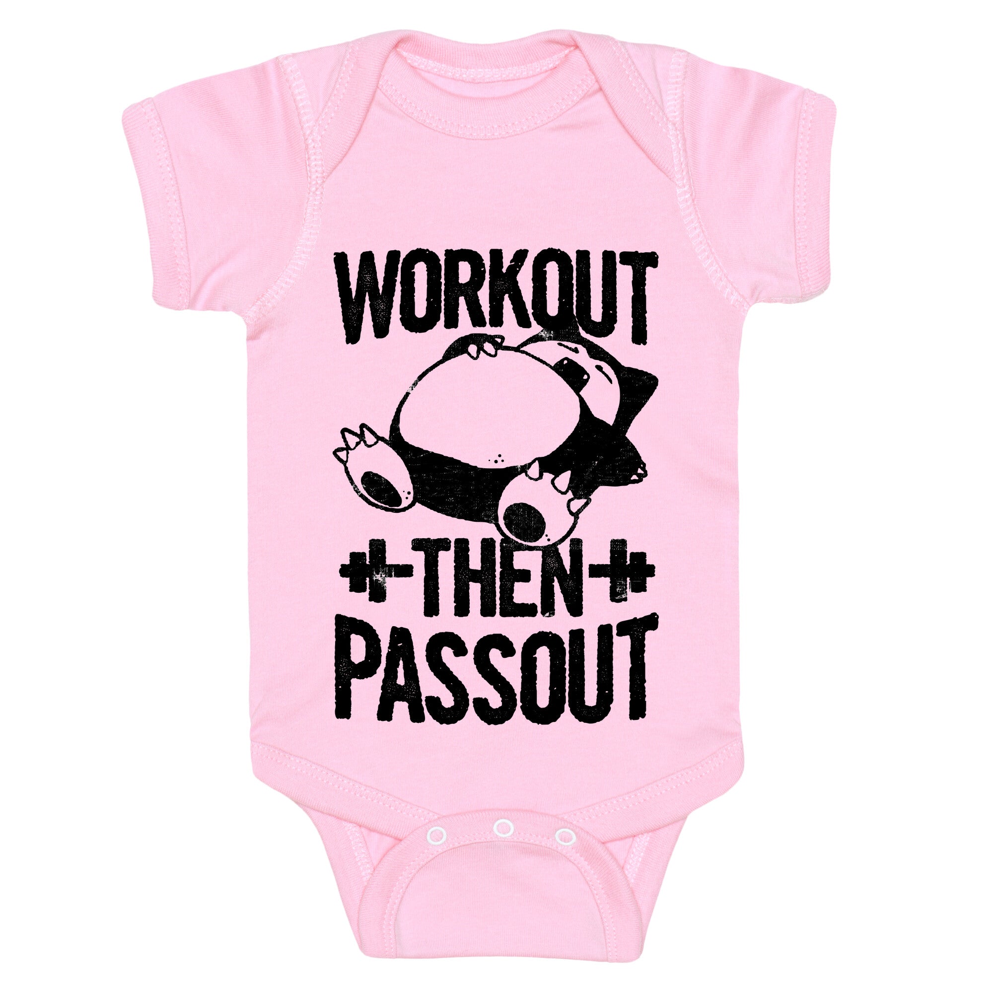 Workout then Passout (Snorlax) Baby One Piece