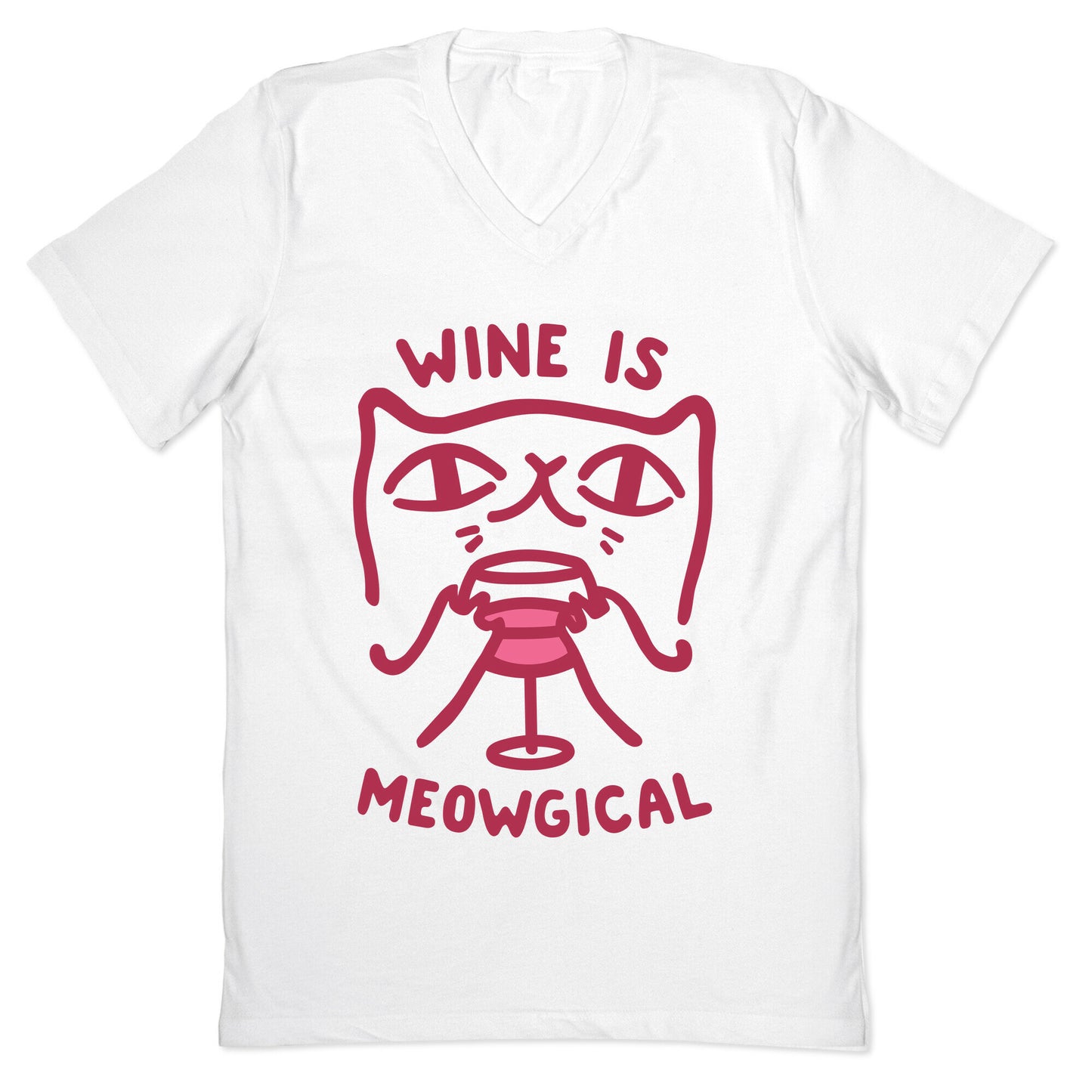 Wine is Meowgical V-Neck