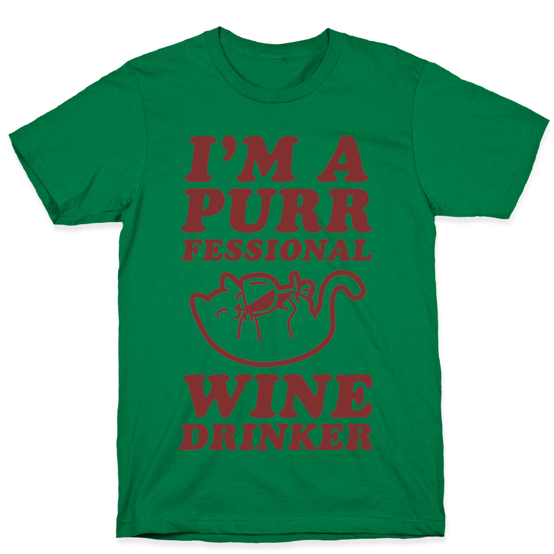 Purrfessional Wine Drinker T-Shirt