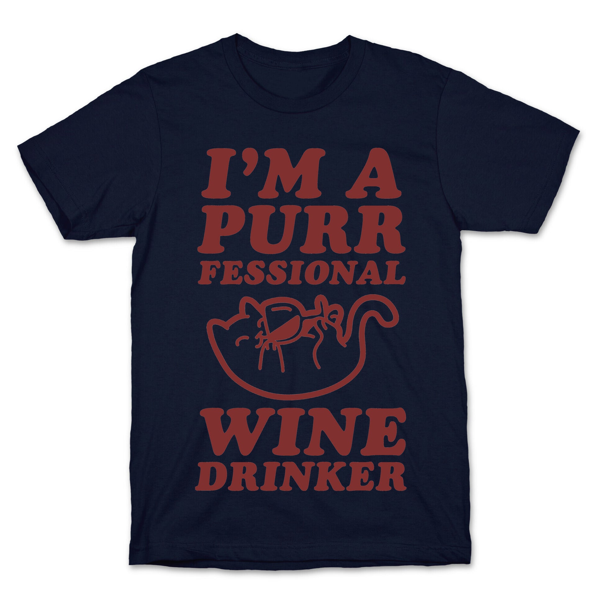 Purrfessional Wine Drinker T-Shirt