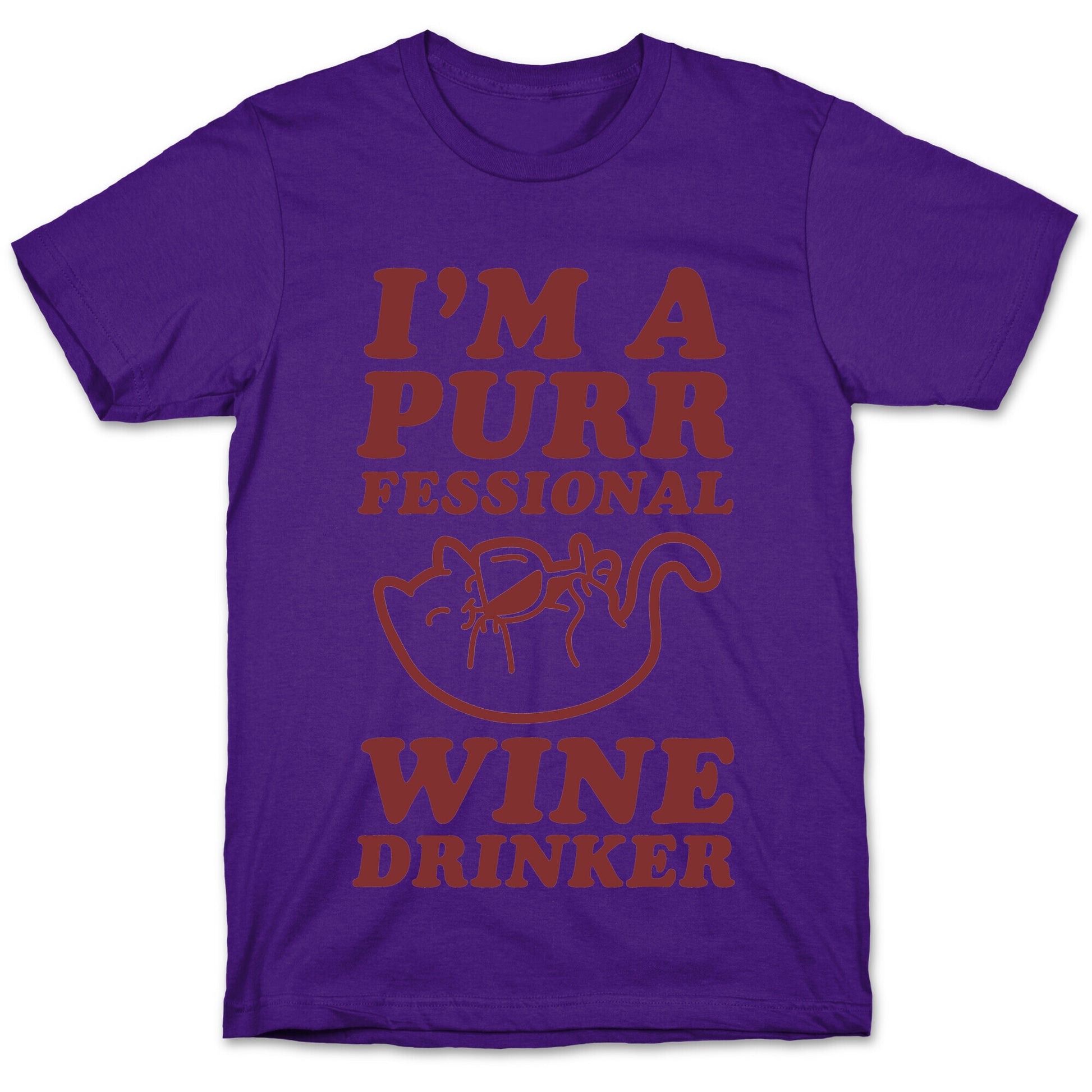 Purrfessional Wine Drinker T-Shirt
