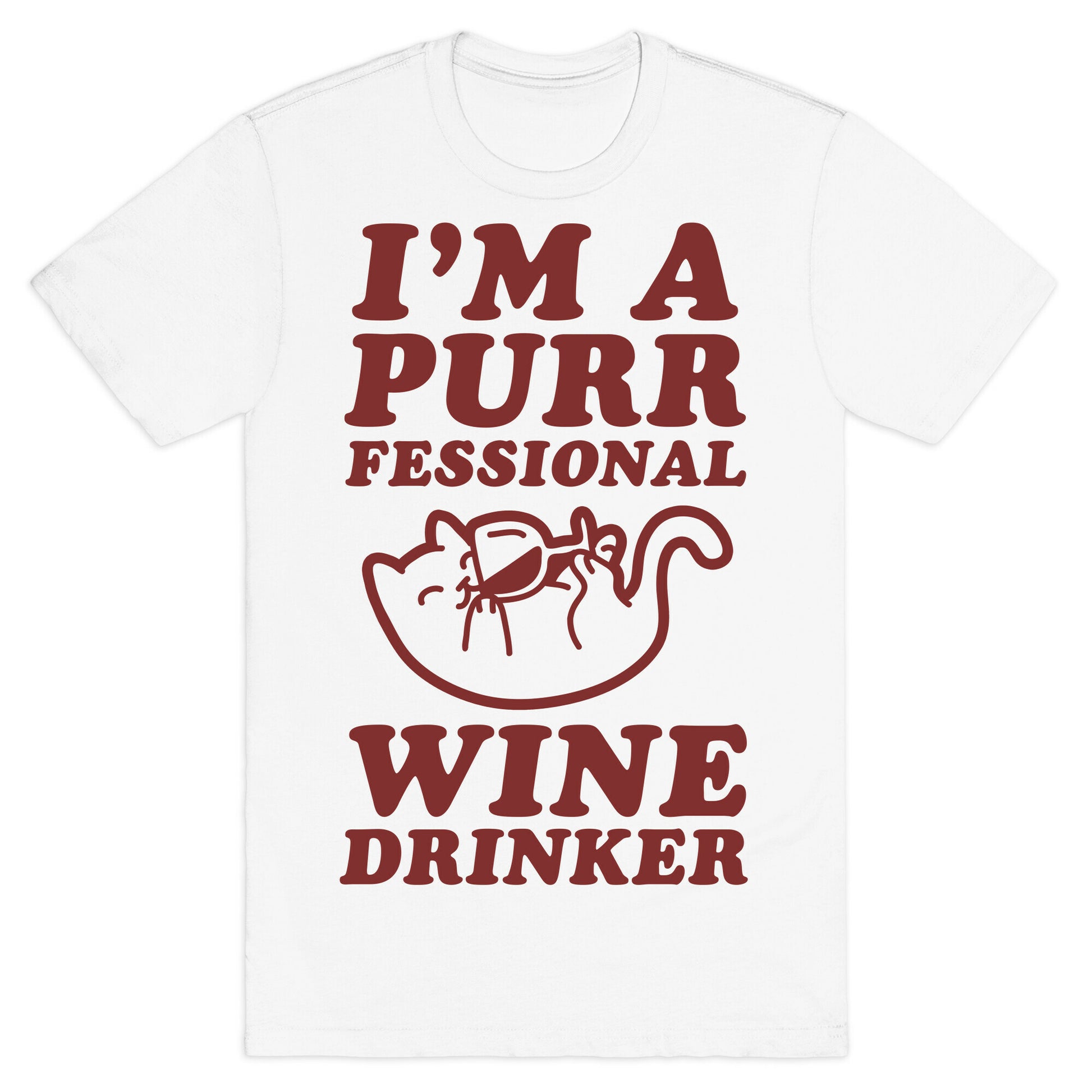 Purrfessional Wine Drinker T-Shirt
