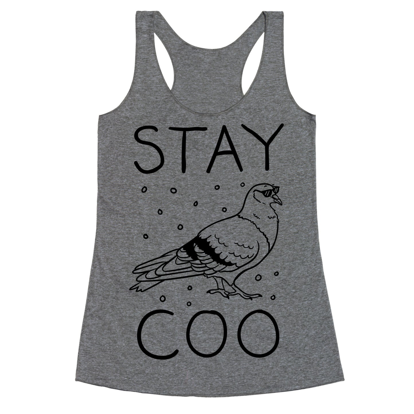 Stay Coo Pigeon Racerback Tank