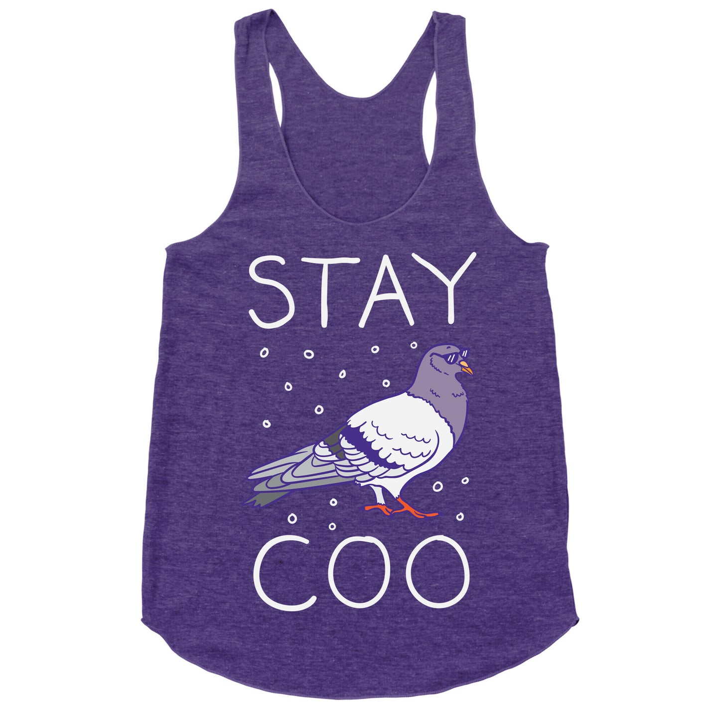 Stay Coo Pigeon Racerback Tank