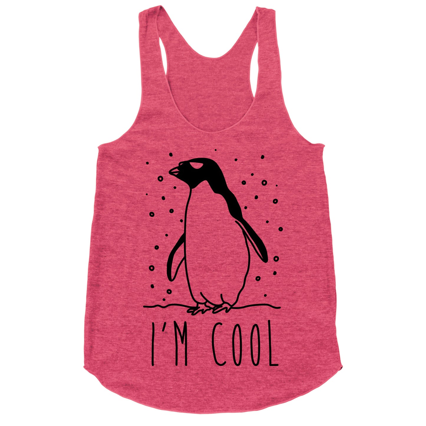 I'm Cool Penguin Racerback Tank