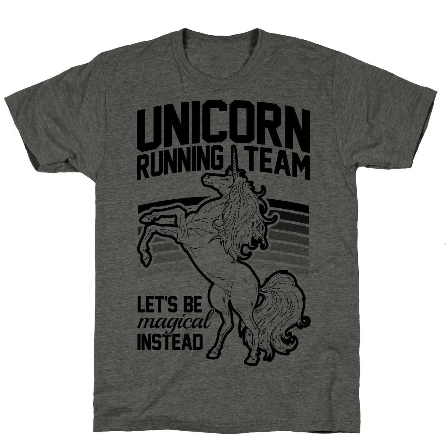 Unicorn Running Team Unisex Triblend Tee