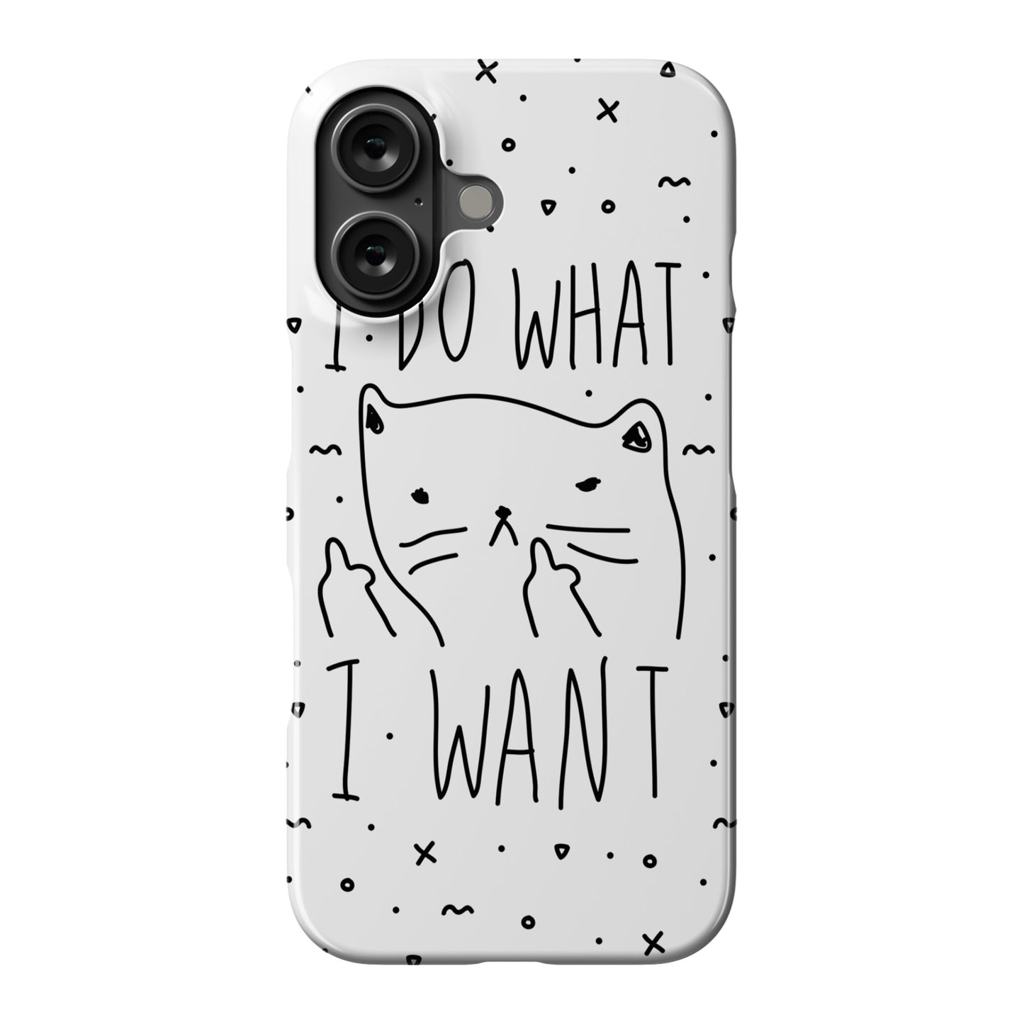 I Do What I Want Cat Phone Case