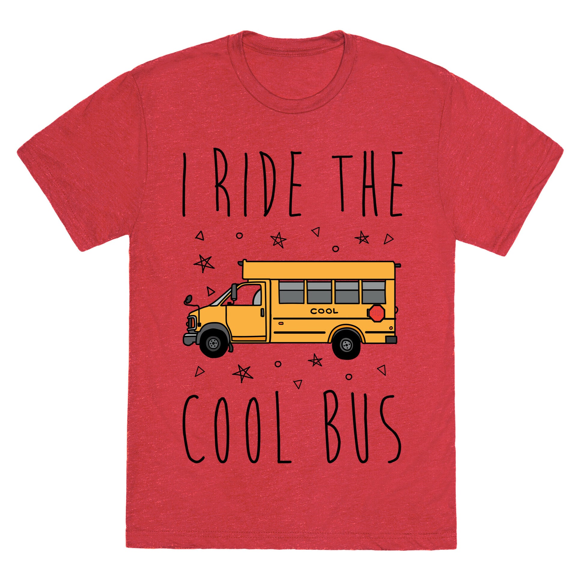 I Ride The Cool Bus Unisex Triblend Tee