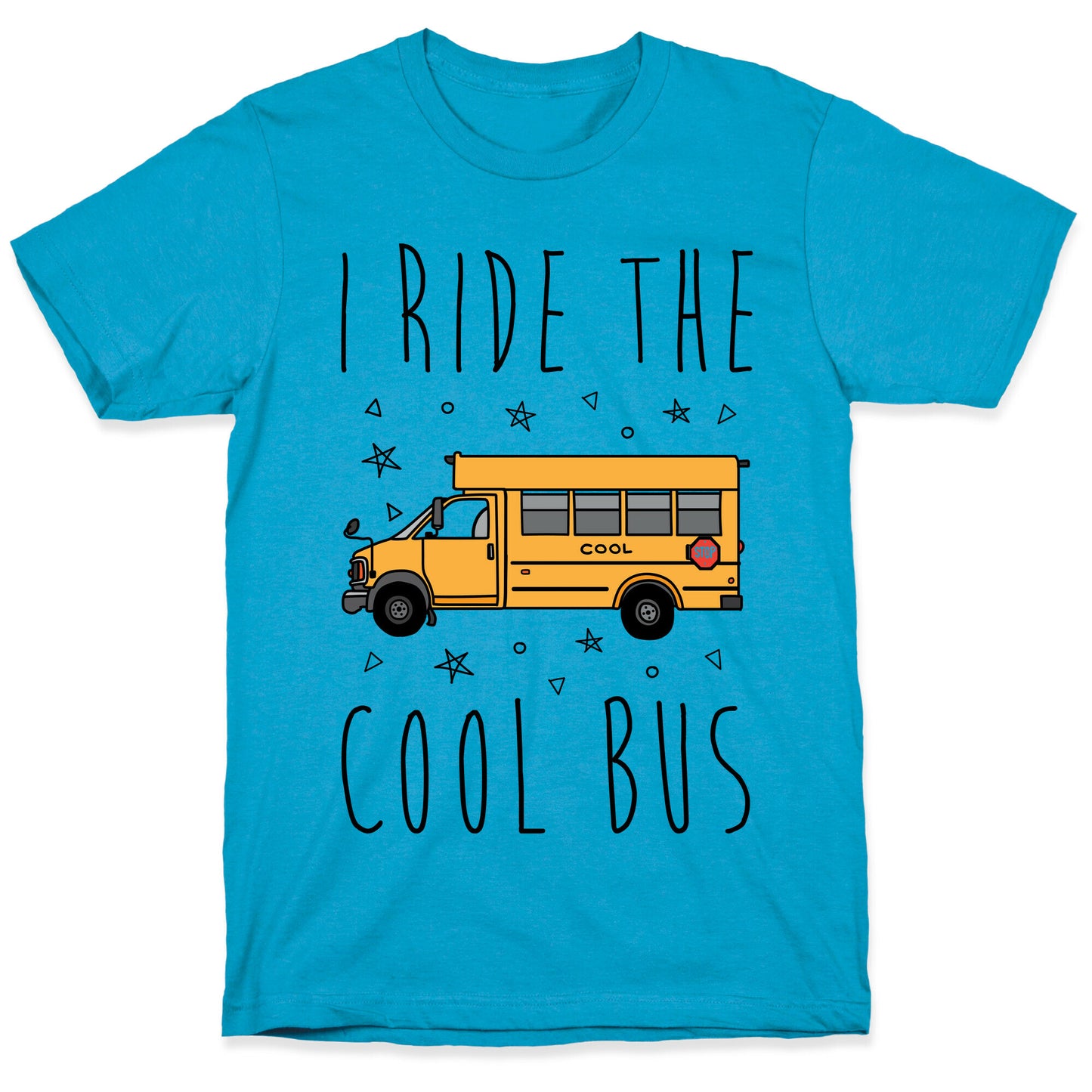 I Ride The Cool Bus Unisex Triblend Tee