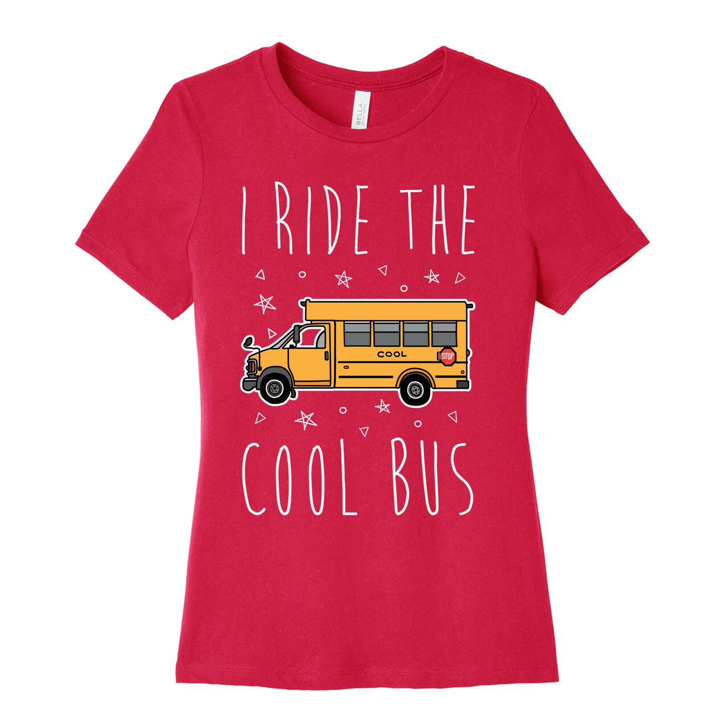 I Ride The Cool Bus Women's Cotton Tee