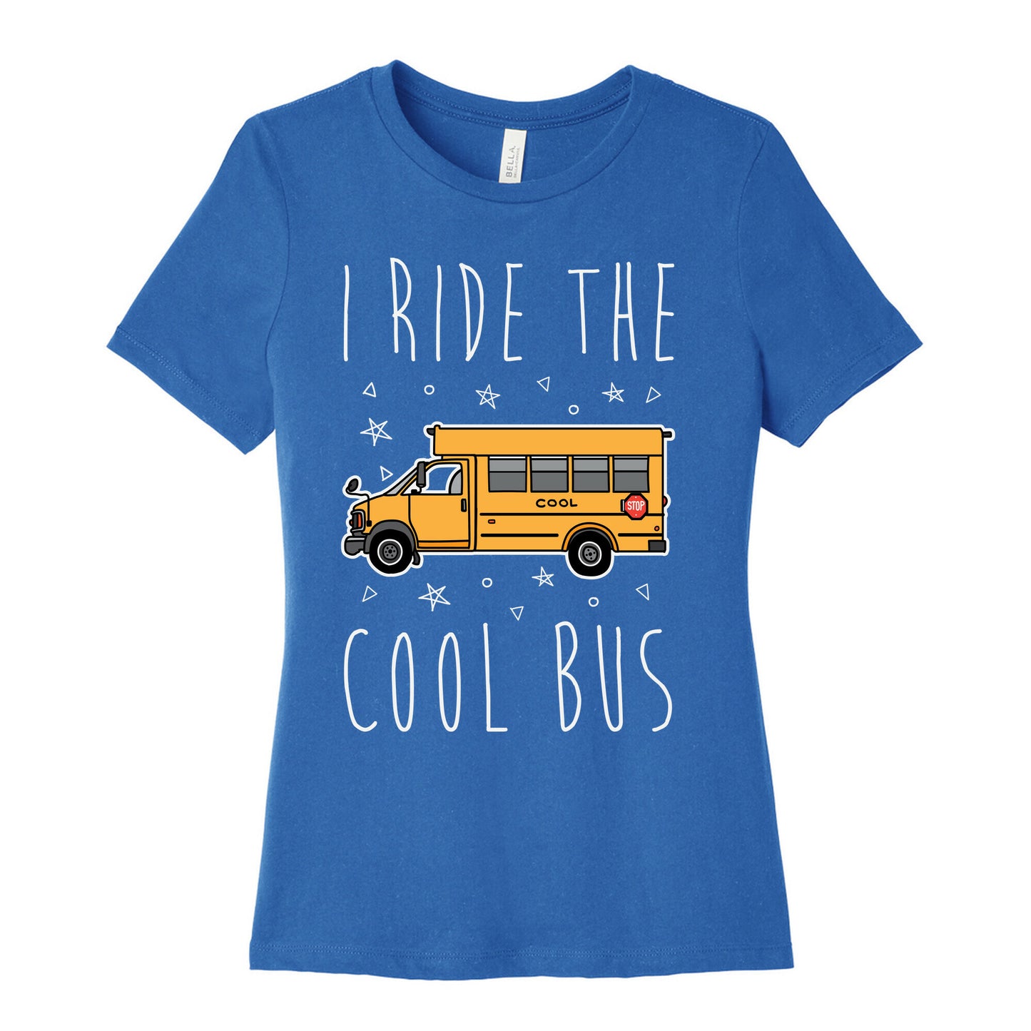 I Ride The Cool Bus Women's Cotton Tee