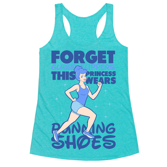 This Princess Wears Running Shoes (Dark Print) Racerback Tank