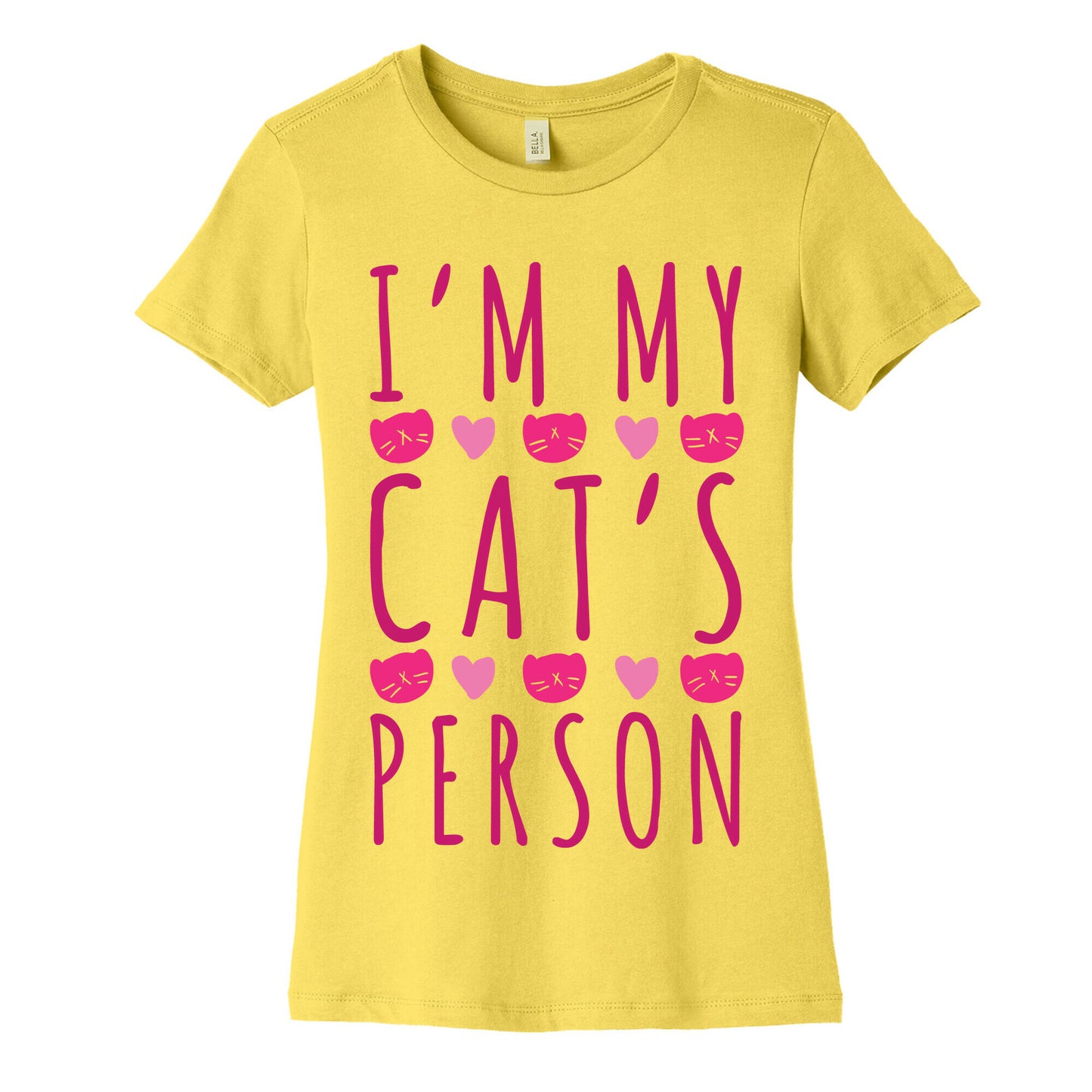 I'm My Cat's Person Women's Cotton Tee