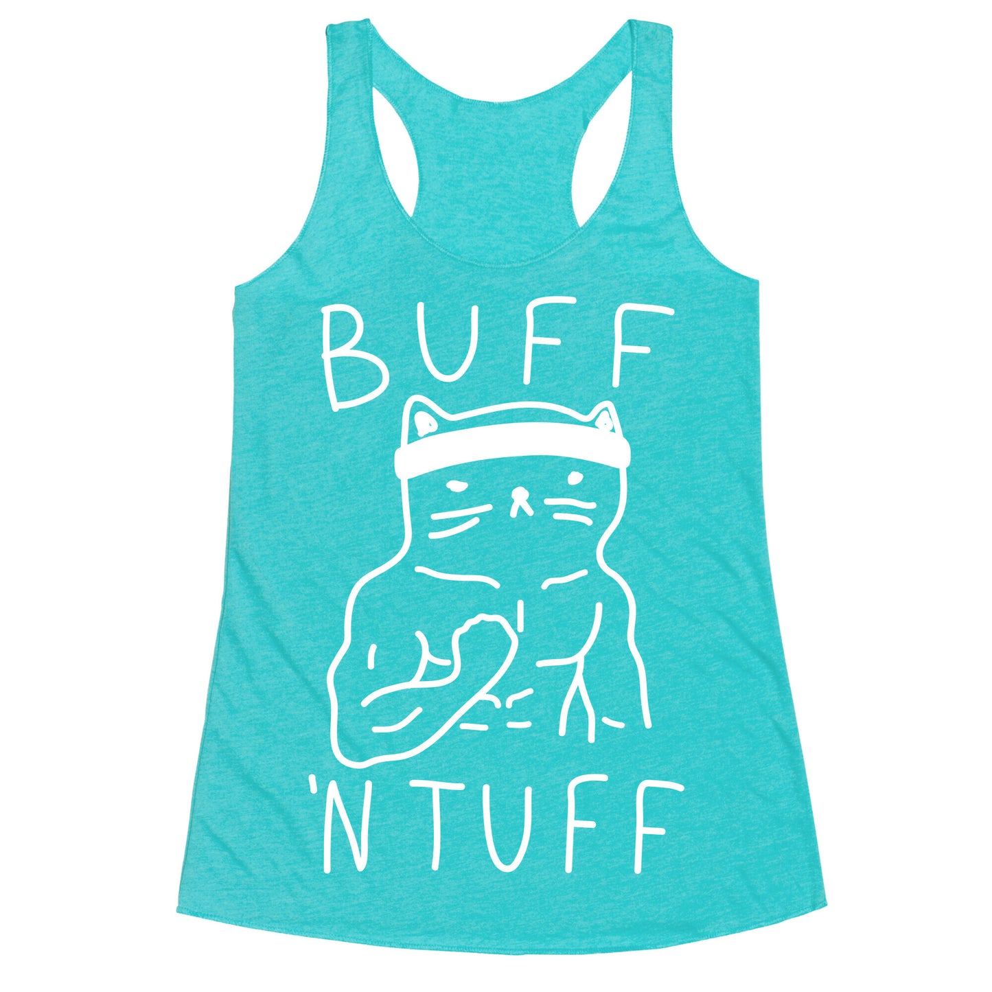 Buff 'N Tuff Cat Racerback Tank