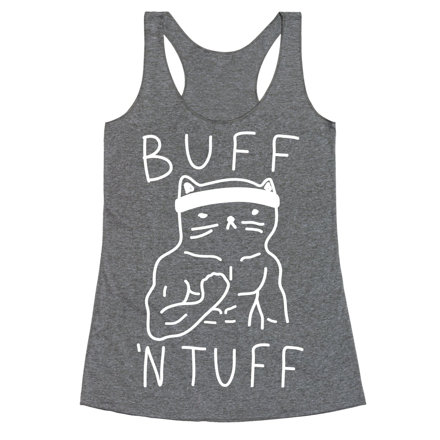 Buff 'N Tuff Cat Racerback Tank