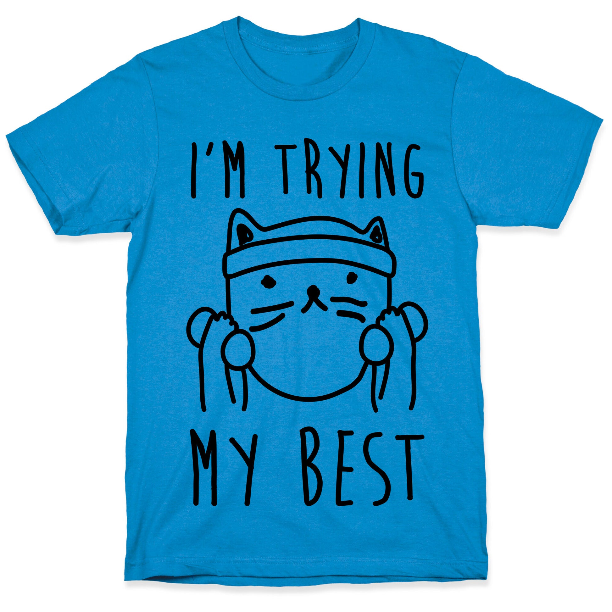 I'm Trying My Best Gym Cat T-Shirt
