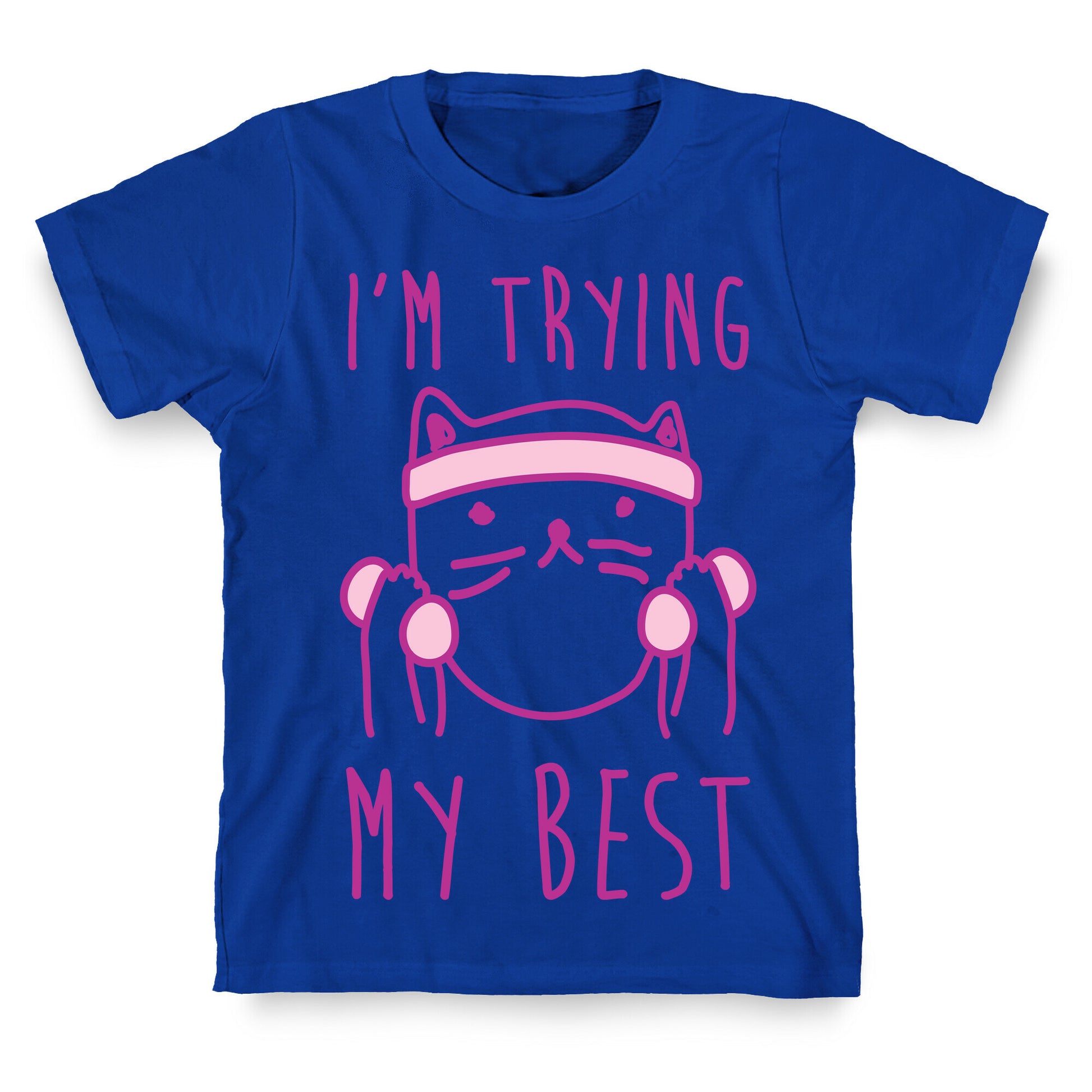 I'm Trying My Best Gym Cat T-Shirt