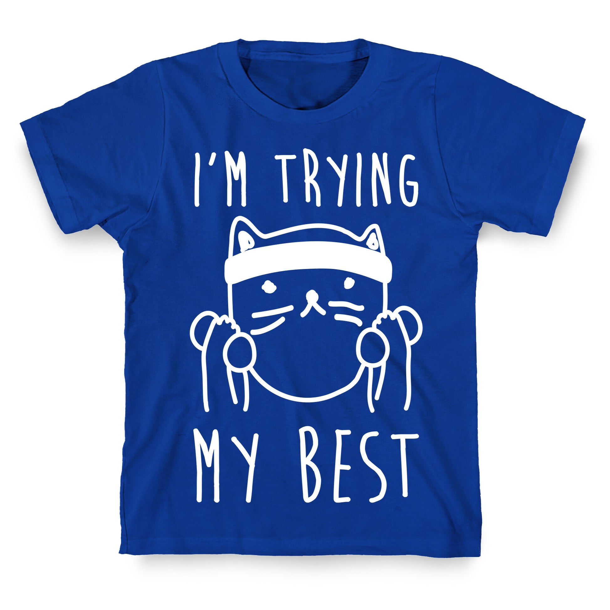 I'm Trying My Best Gym Cat T-Shirt