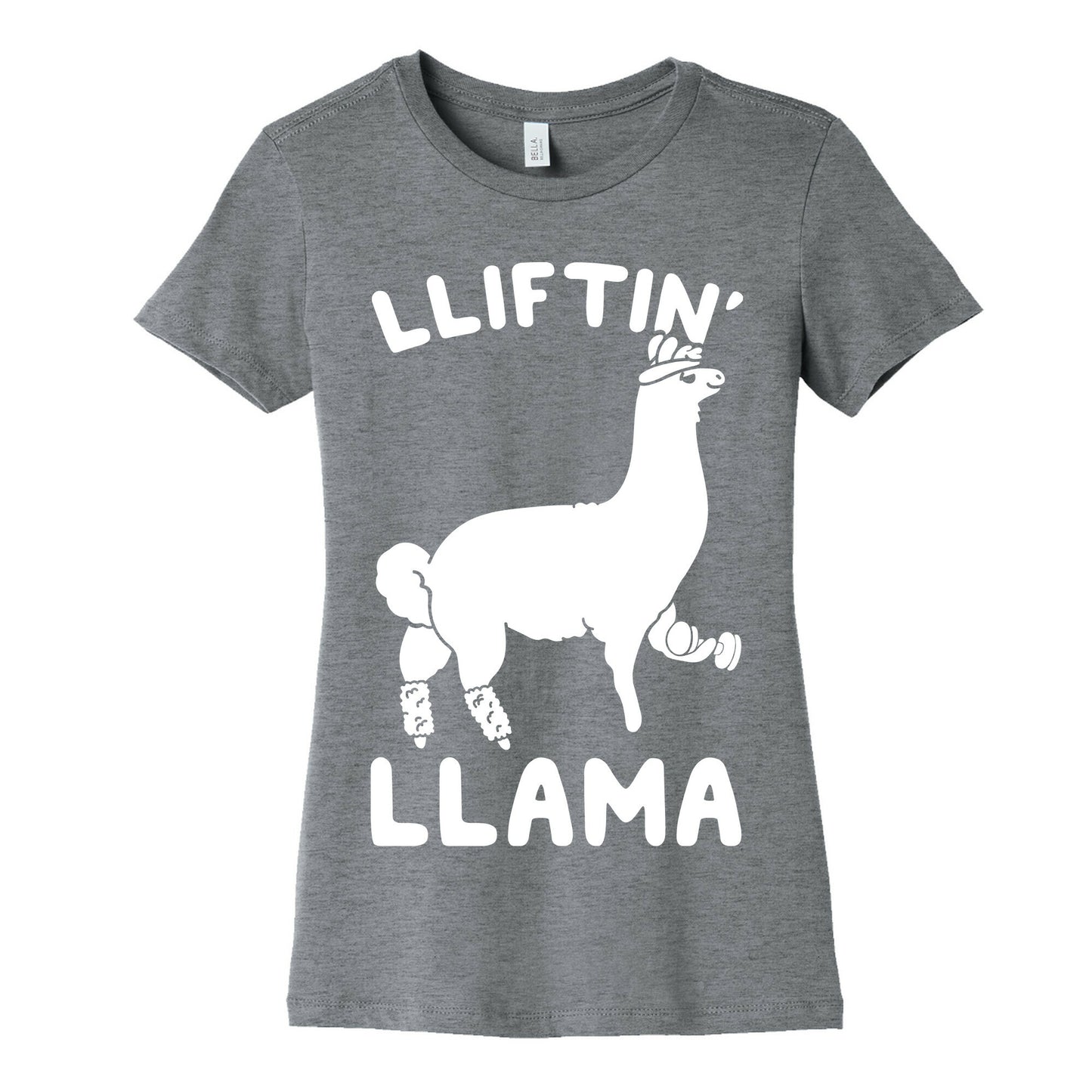 Lifting Llama Women's Cotton Tee