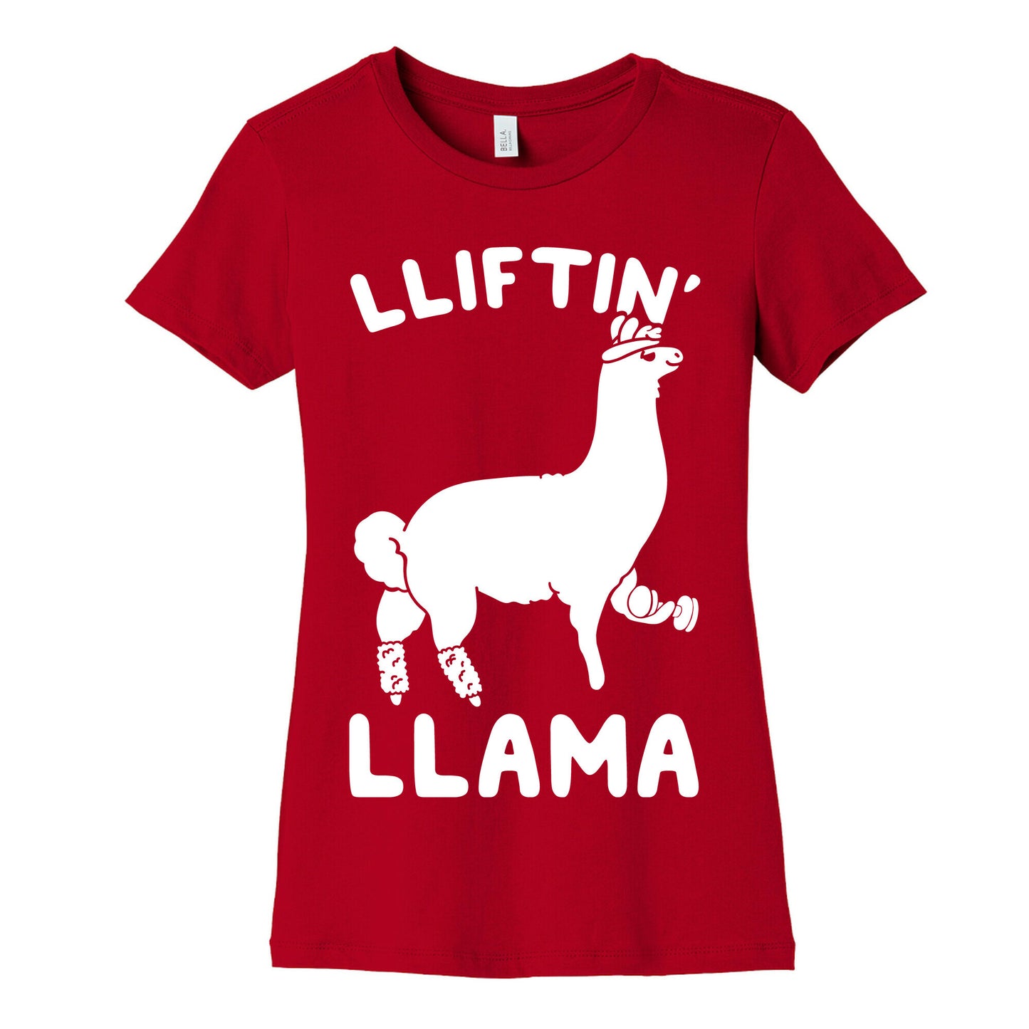 Lifting Llama Women's Cotton Tee