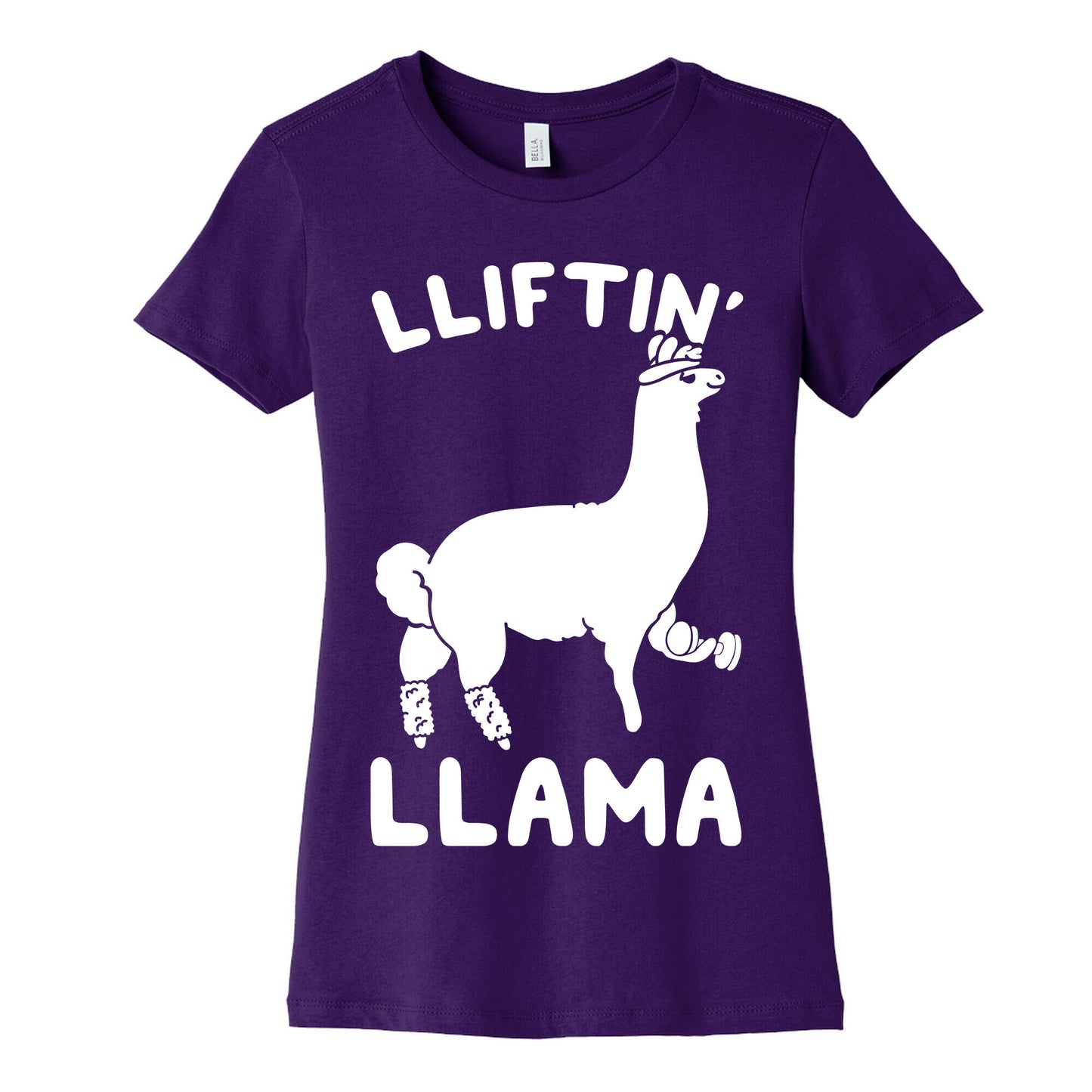 Lifting Llama Women's Cotton Tee
